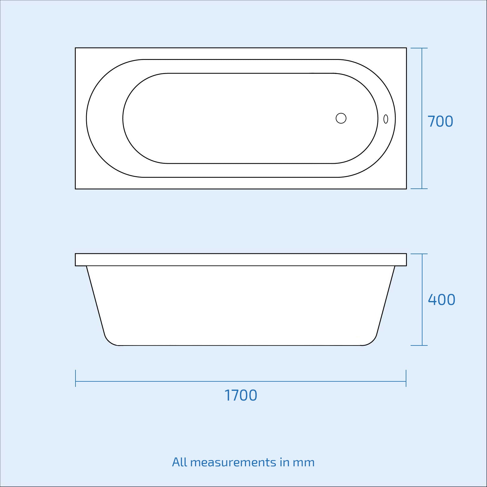 Nanuya 500mm Floorstanding Basin Vanity, Close Coupled Toilet & Round Bath