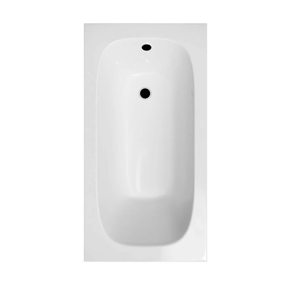 1400mm x 700mm Round Style Single End Straight Bath with Legs