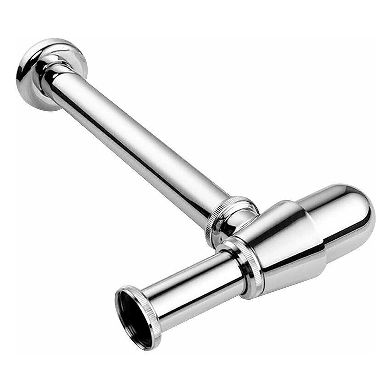 Bathroom Standard Basin Sink Chrome Round Bottle Trap Waste