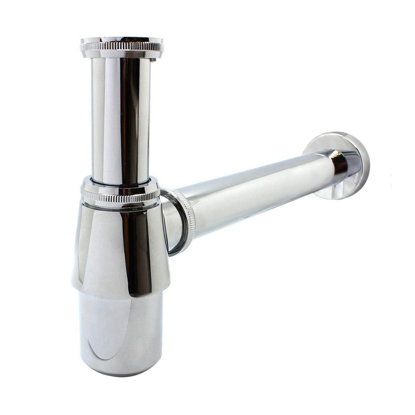 Modern Basin Sink Bottle Trap Waste with Plug, Chain, Slotted Drain Waste Chrome