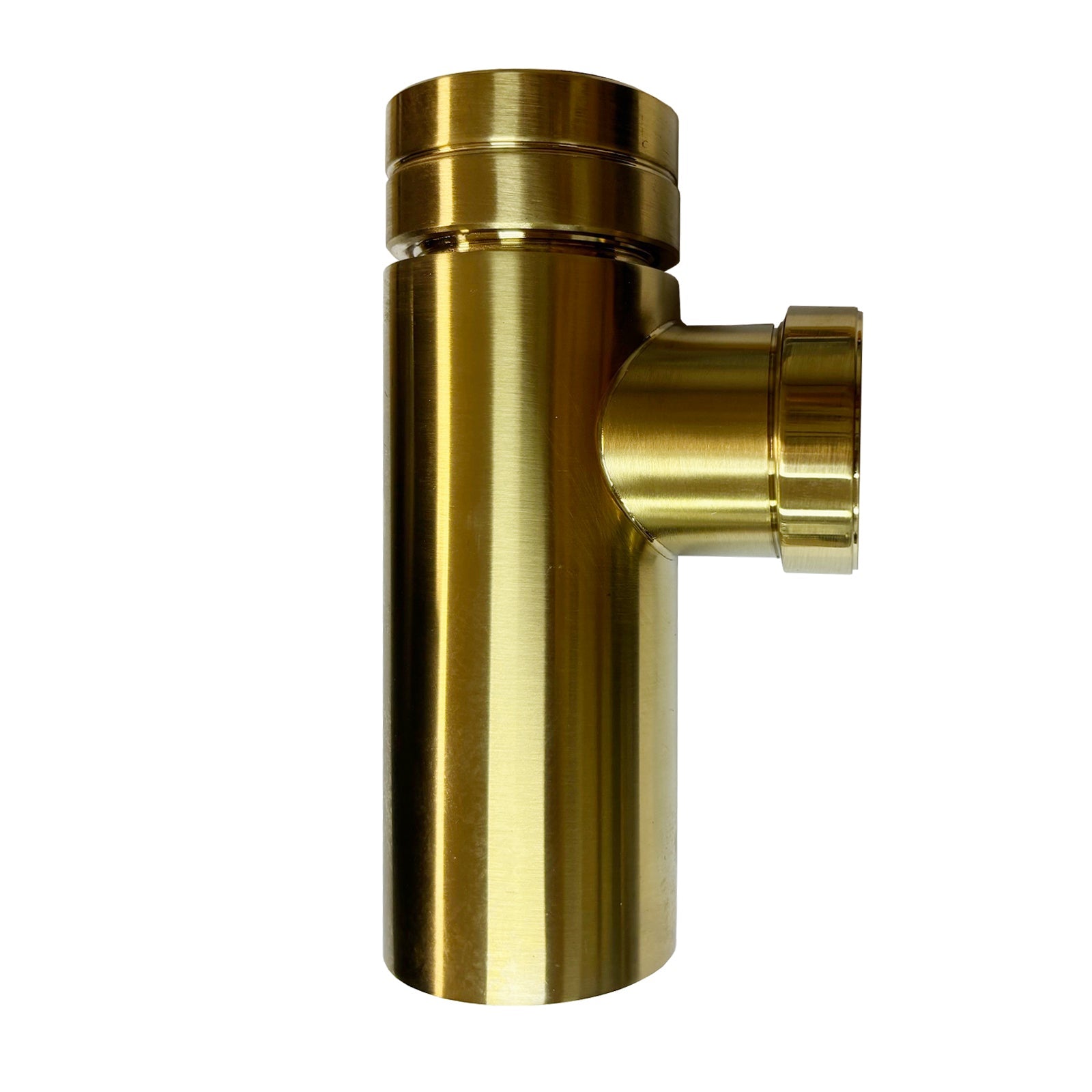 Brushed Brass Minimalist Round 320mm Bottle Trap