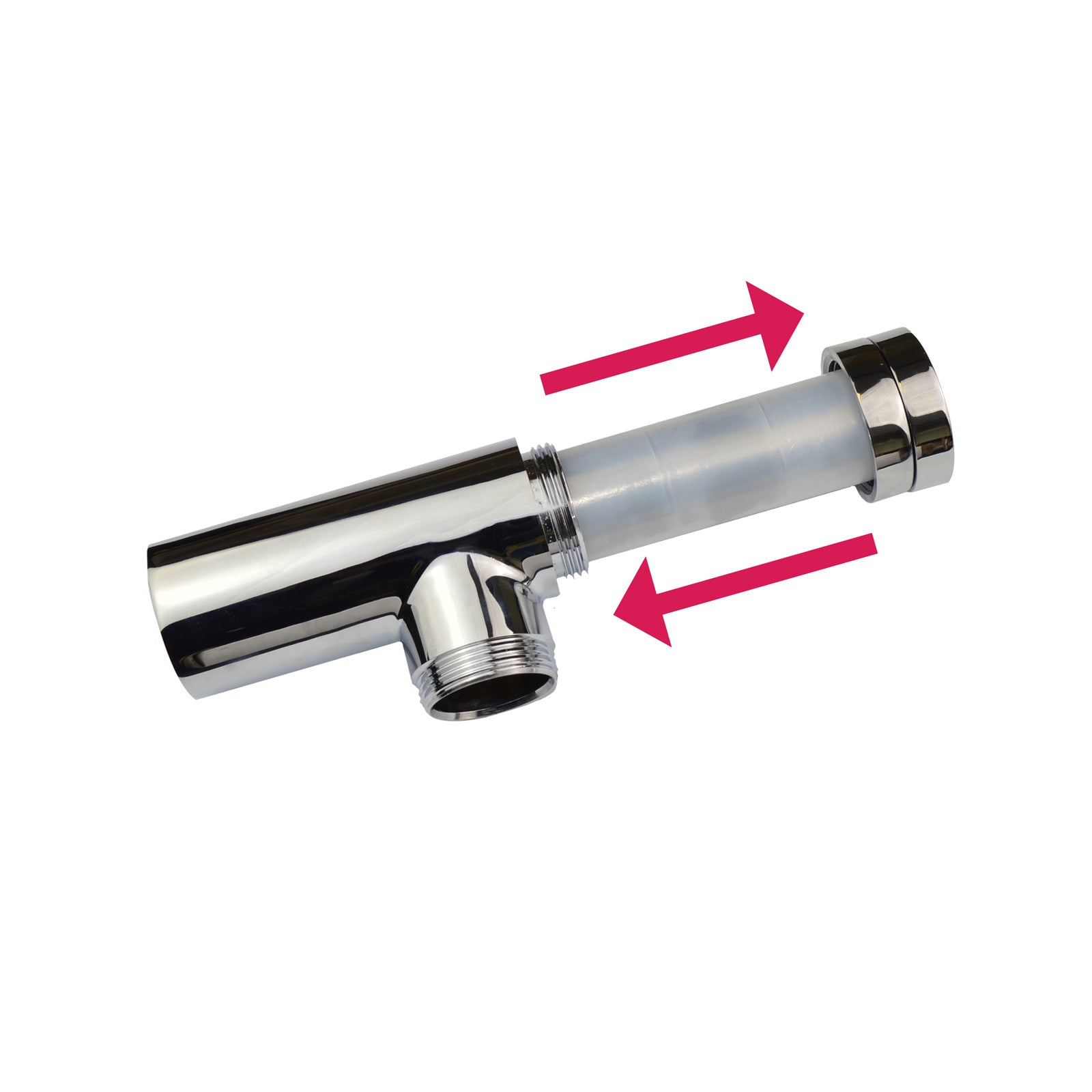 Universal Chrome Bottle Trap and Slotted Waste for Bathroom Basin Sink