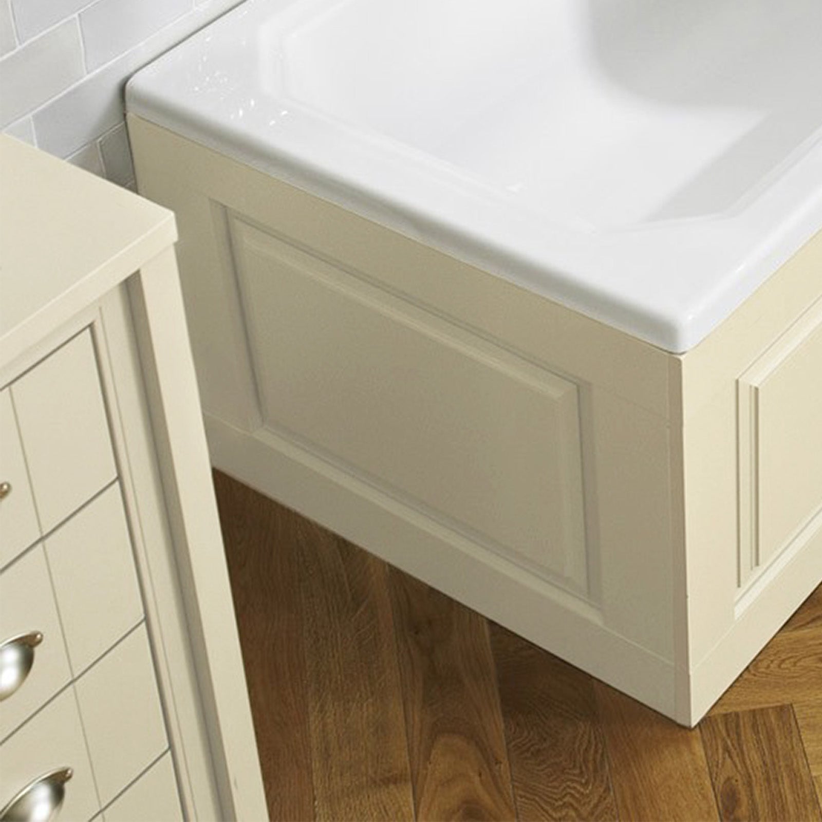 Chiltern Ivory Traditional Bath 700mm End Panel + Plinth