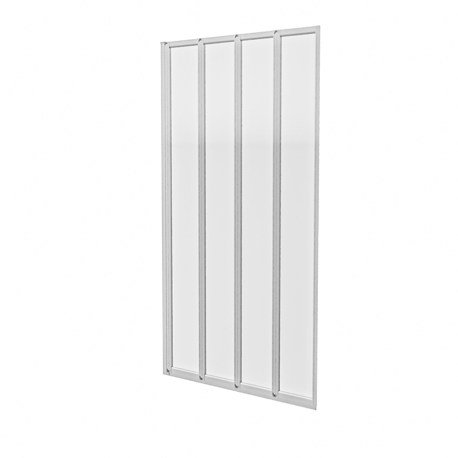 Parga 800 X 1400 Mm 4 Fold Door Bath Shower Screen Chrome Frame