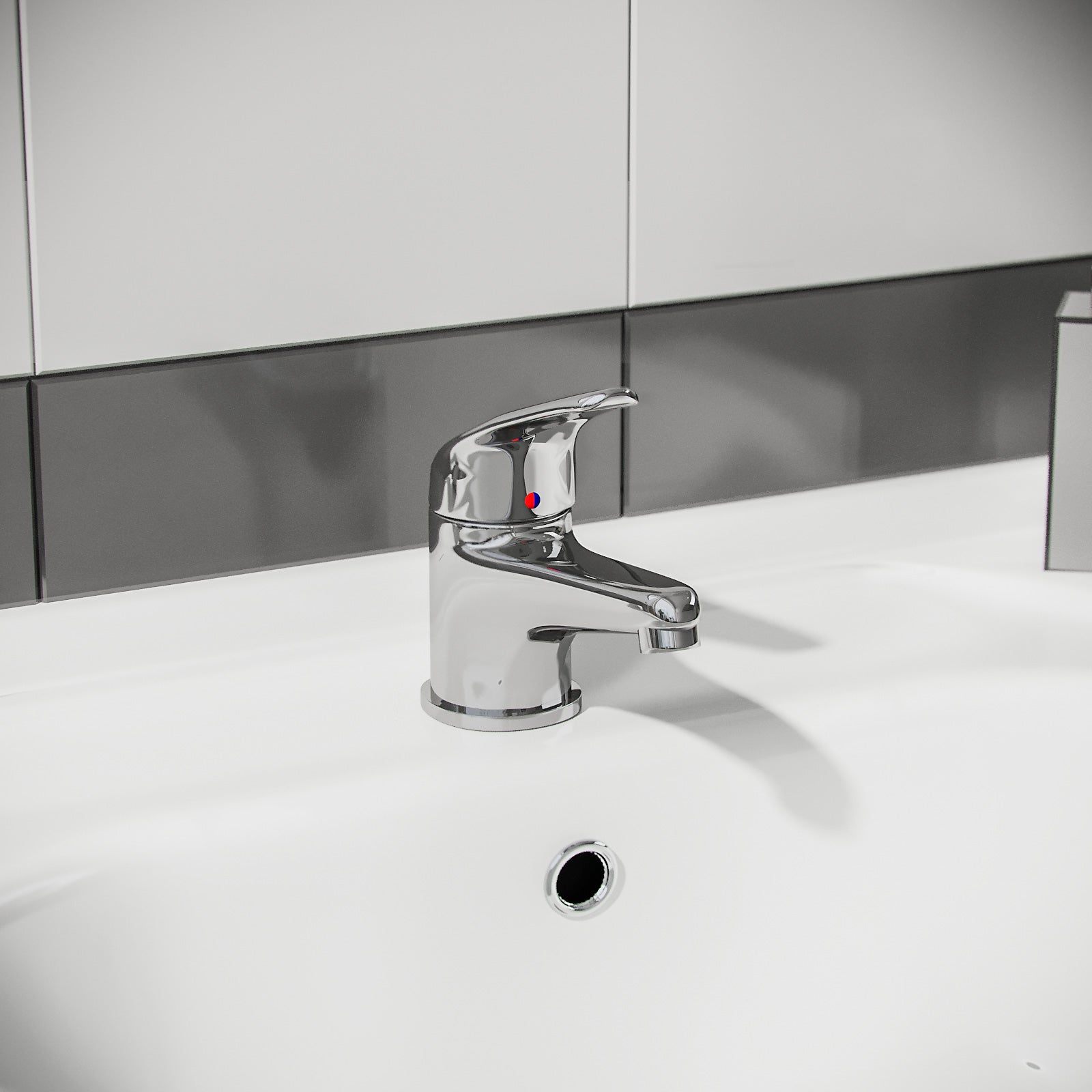 Ellen 550mm Flat Pack Vanity Basin Unit, WC Unit, Elso Back To Wall Toilet, Mono Mixer & White Waste