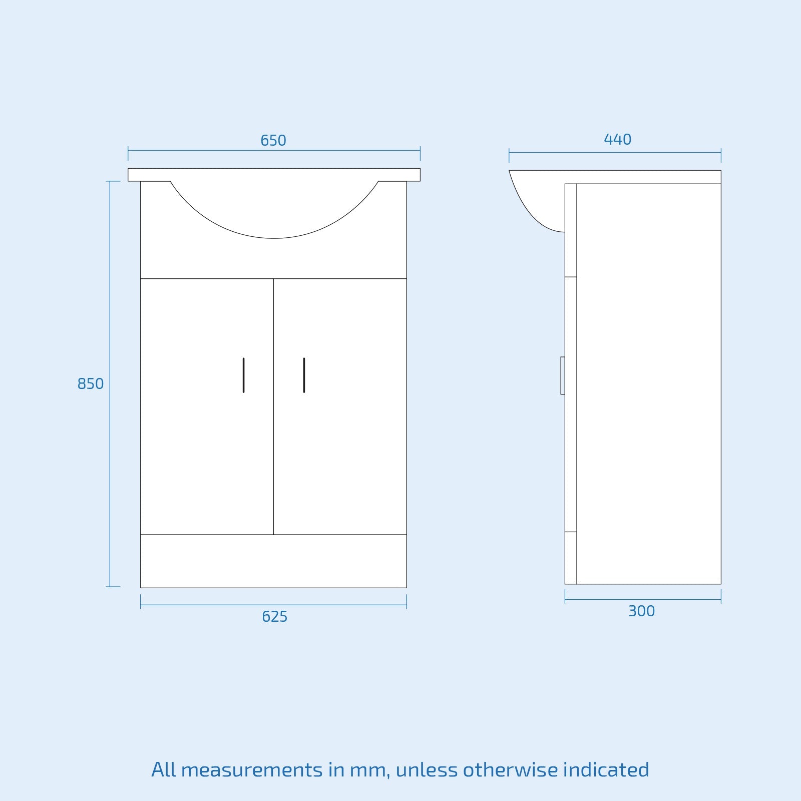 Norewood 650mm Gloss White Basin Vanity Unit, BTW Toilet WC Unit, Waterfall Mixer Tap & Waste Bathroom Furniture Set