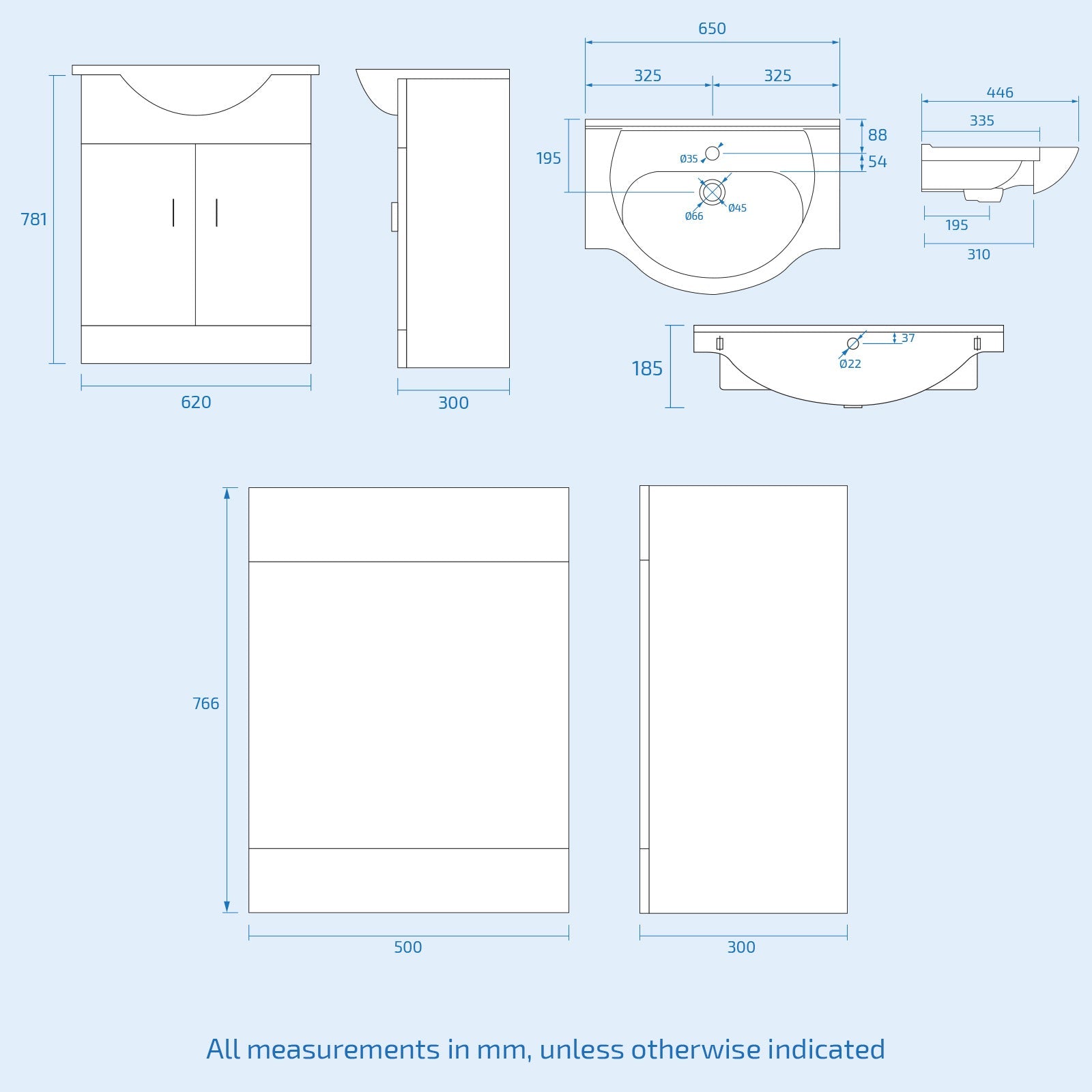 Ellen White Vanity Unit With Basin, WC Unit, BTW Toilet & 1700mm Bathtub