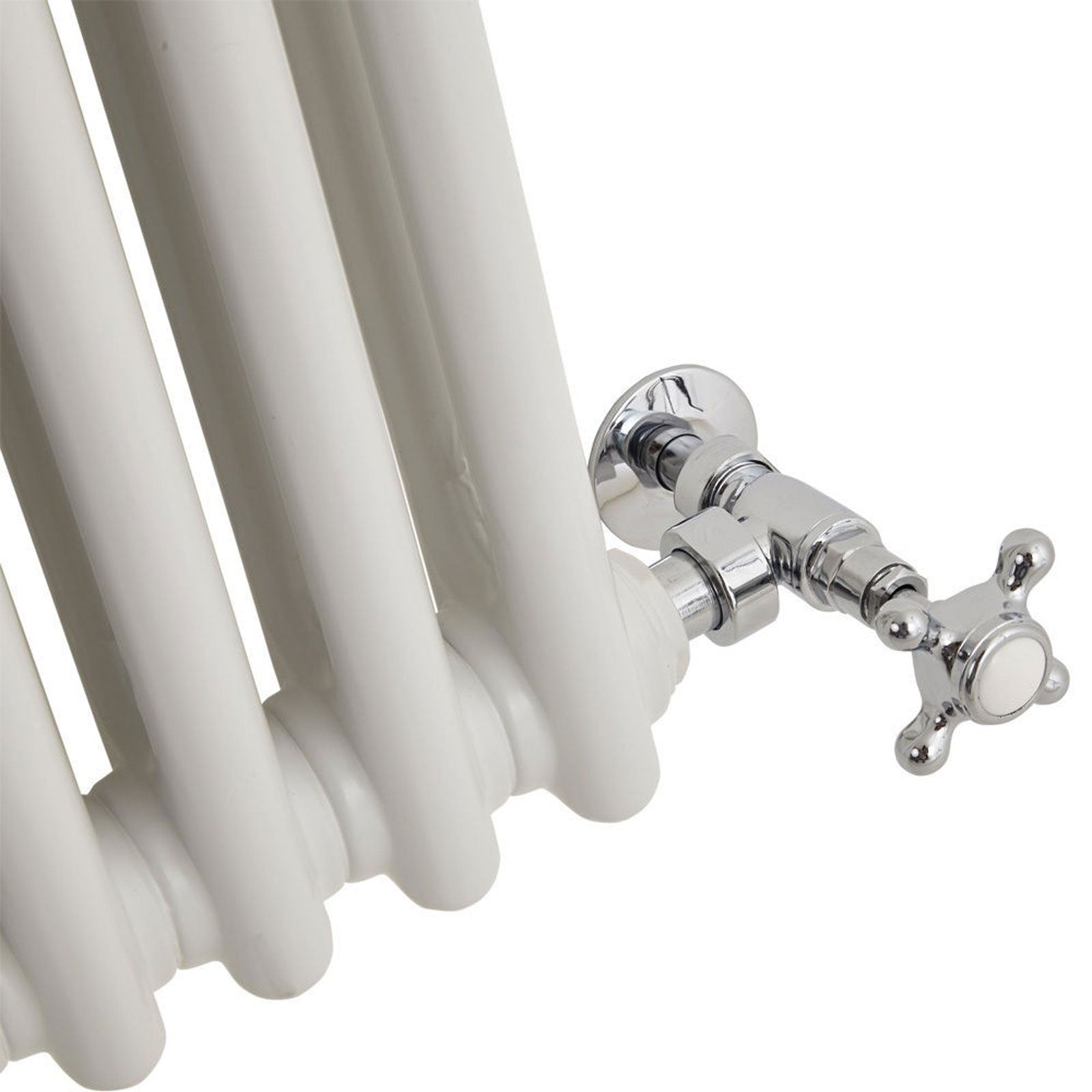 Maine White 600 x 1164 Horizontal Double Column Designer Radiator Central Heating