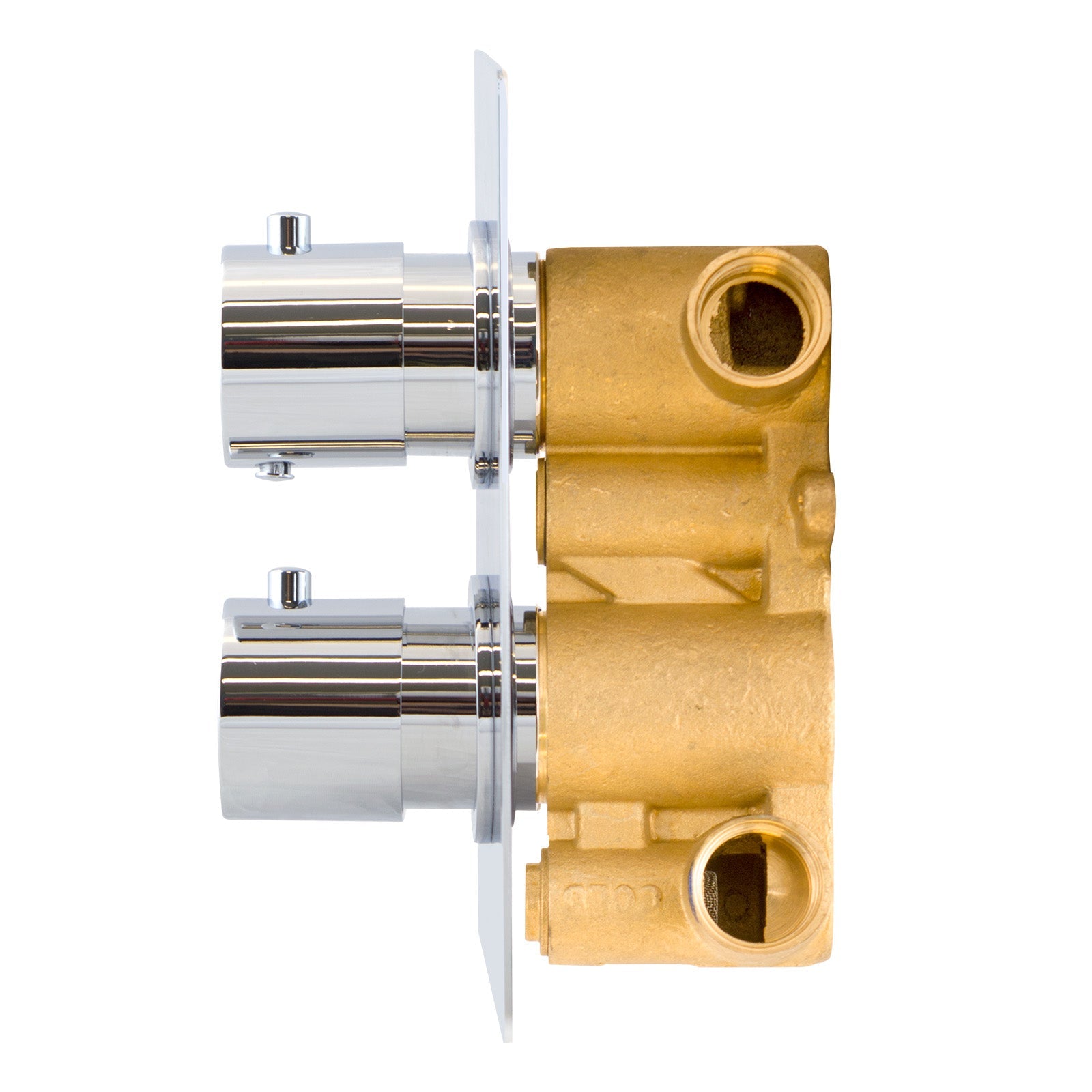 Violet Modern Solid Brass Round 2 Way Concealed Thermostatic Shower Mixer Valve