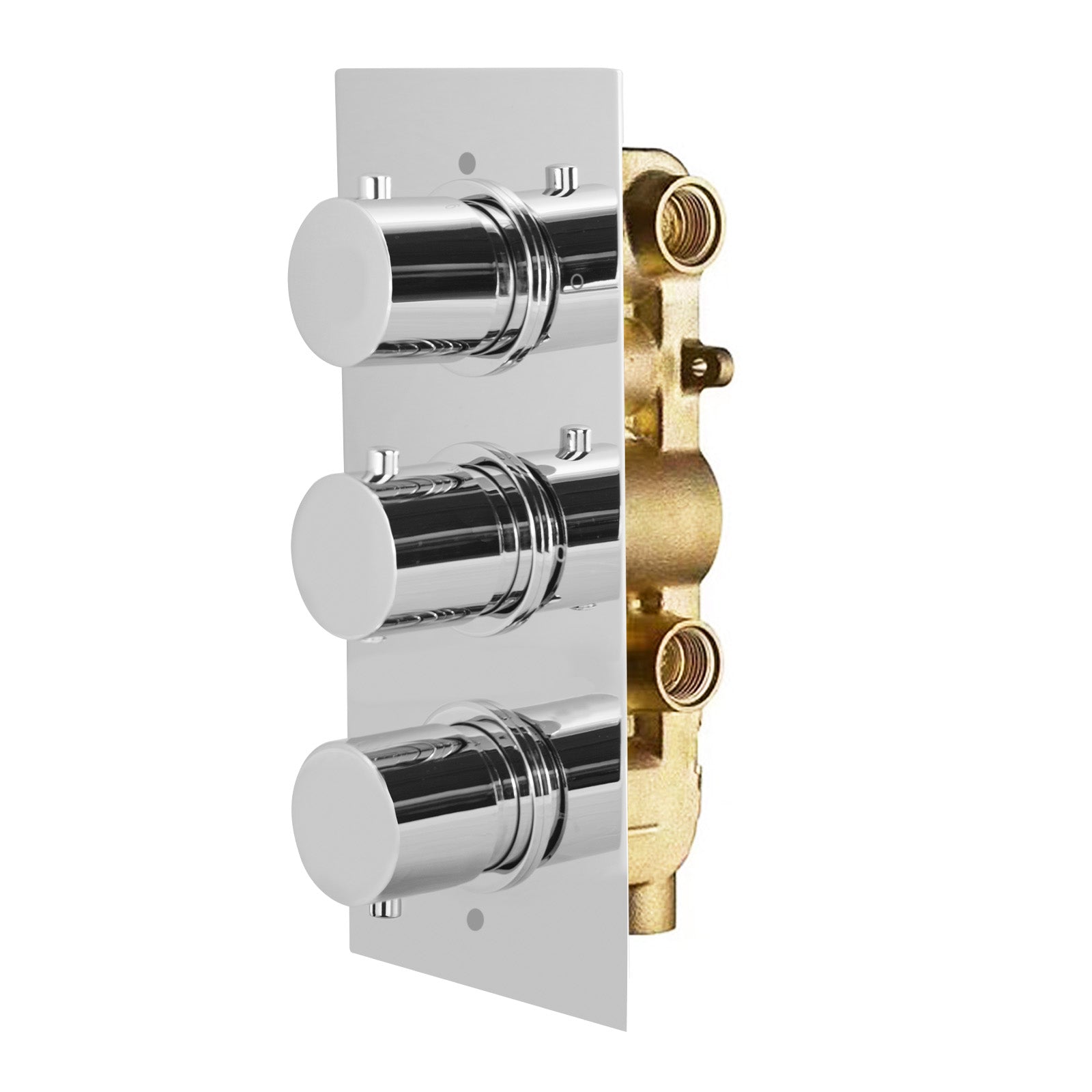 Wilden 3 Dial 3 Outlet Concealed Thermostatic Shower Round Valve