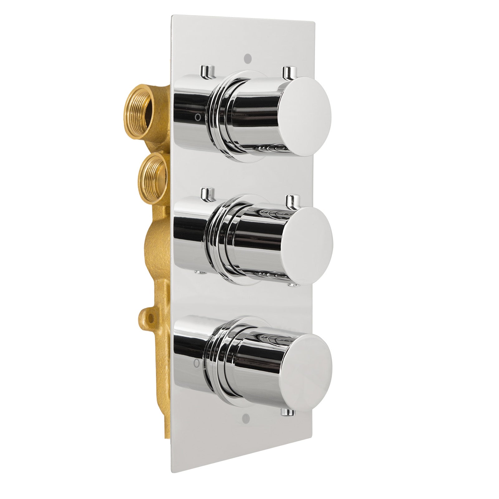 Wilden 3 Dial 3 Outlet Concealed Thermostatic Shower Round Valve