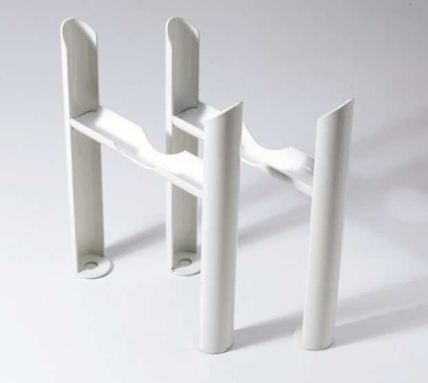 Kartell 2 Column 120mm White Floor Mounted Insertable Feet - T2F-N