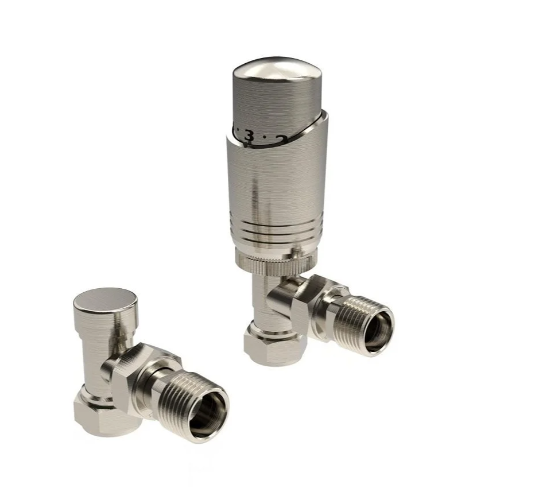 Kartell Design Twin Pack Thermostatic Radiator Valve Chrome Radiator Valve - NK-TRV301A