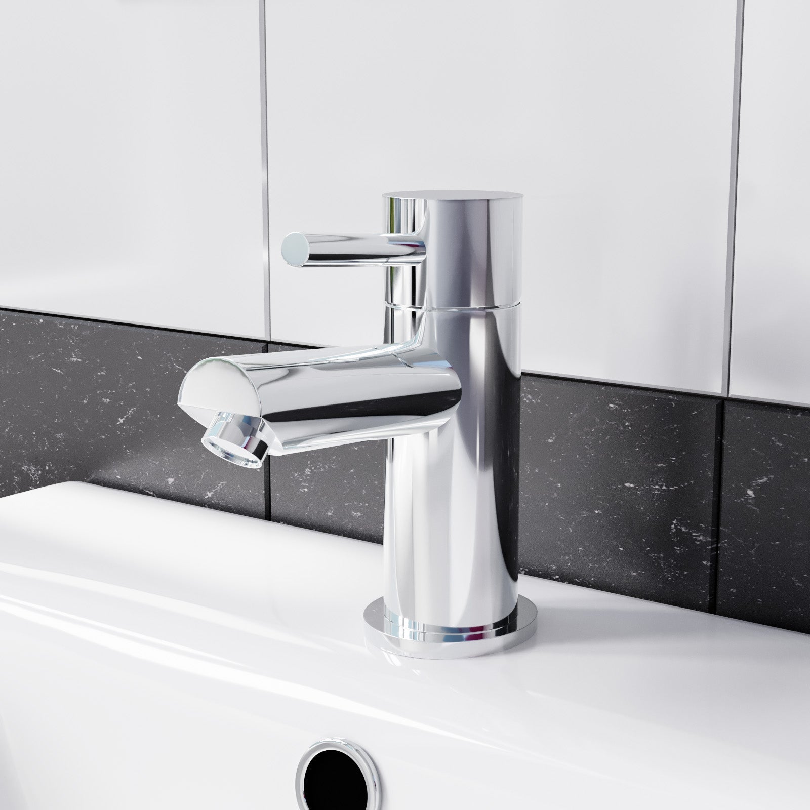 Nanuya 500mm Freestanding Basin Vanity Ceramic Basin Sink and Tap