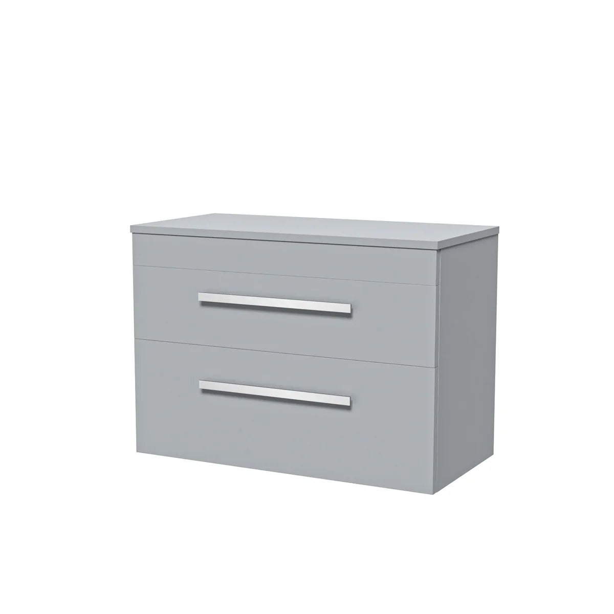 Wall Hung 800mm Matte Grey Drawers Vanity With Basin and Worktop