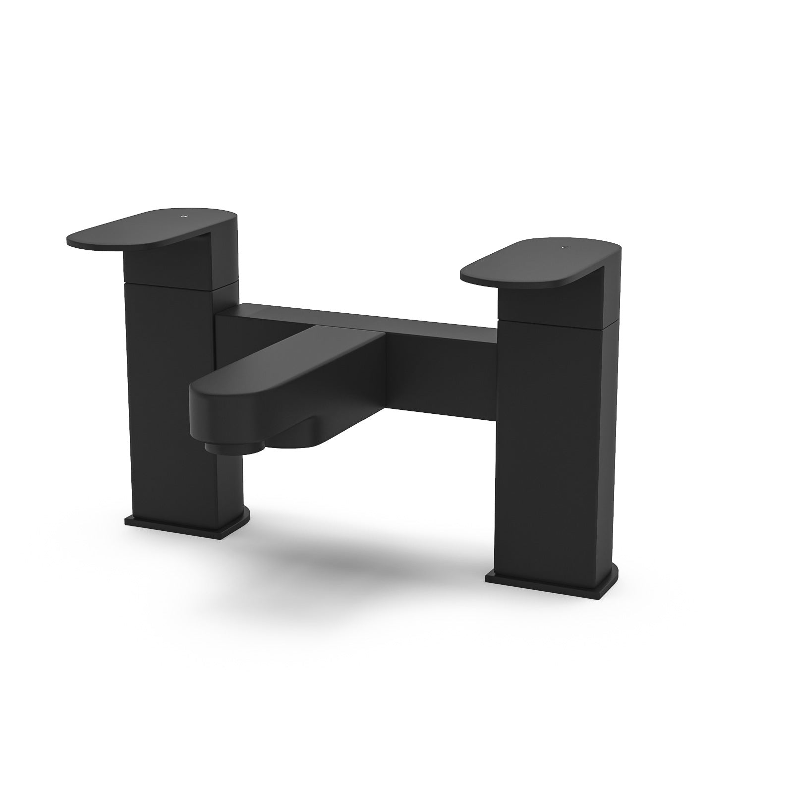 Eclipse Contemporary Design Matte Black Bridge Deck Mounted Bath Filler Tap