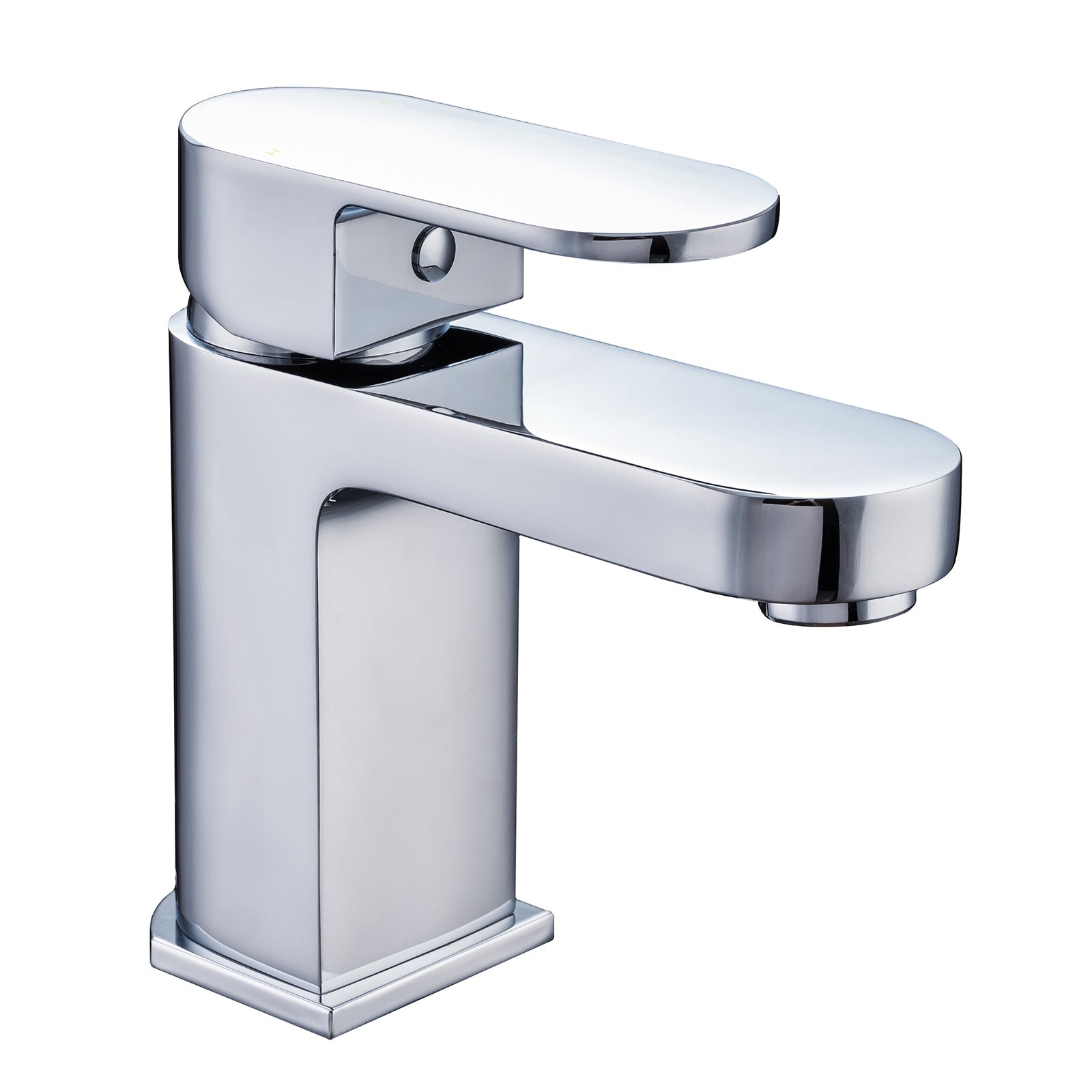 Eclipse Compact Modern Bathroom Basin Sink Single Lever Mixer Tap