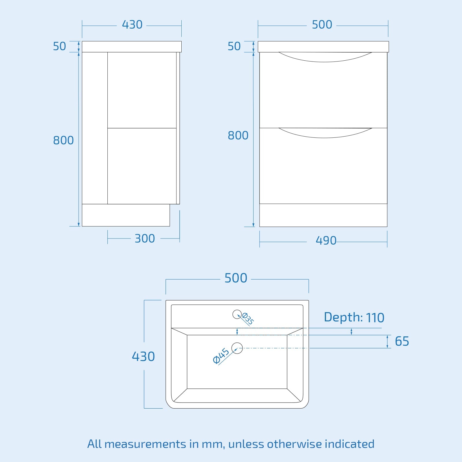 Merton Matte Grey 1000mm Freestanding Basin Vanity WC Unit & Square BTW Toilet