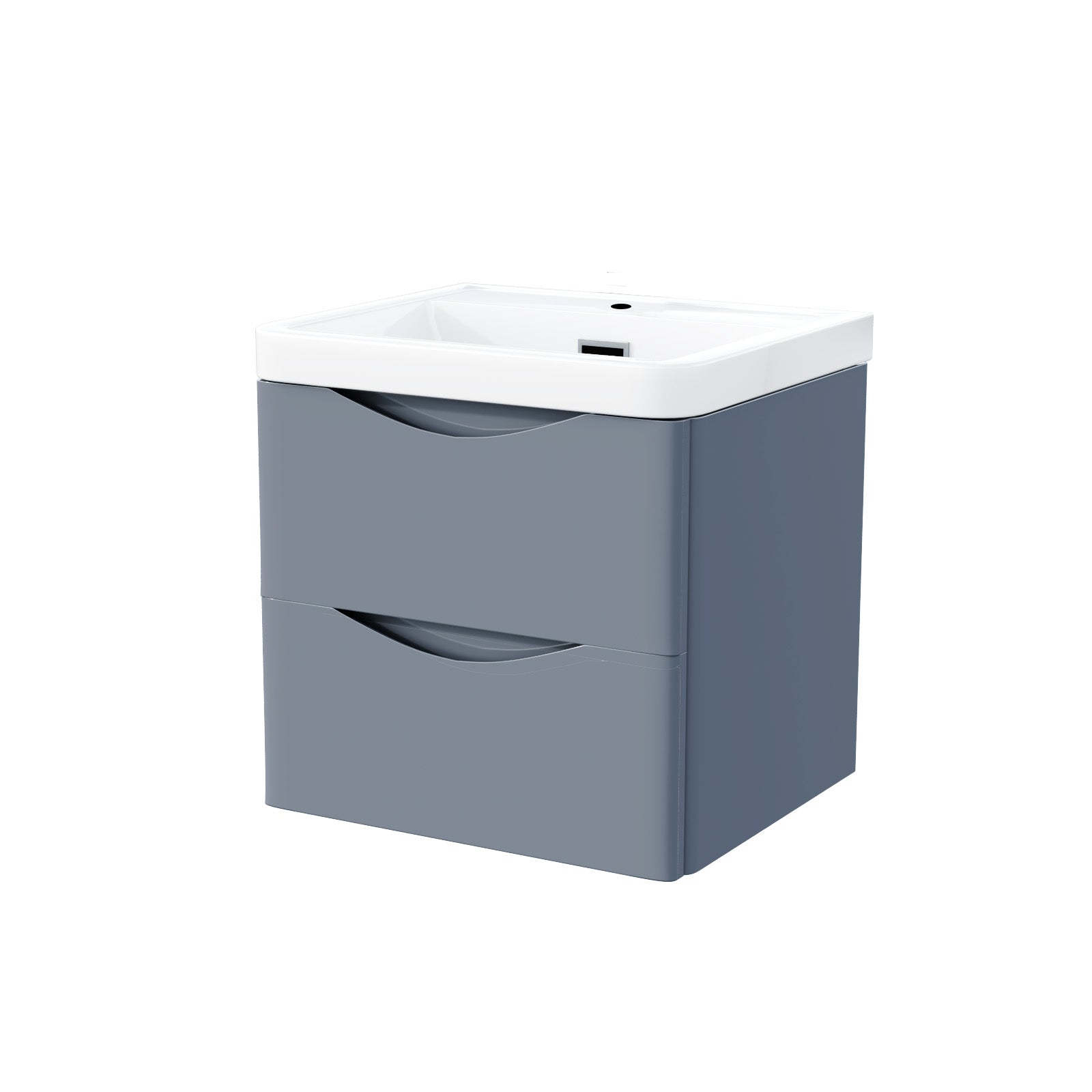 Merton Grey 500mm Wall Hung Basin Vanity Unit