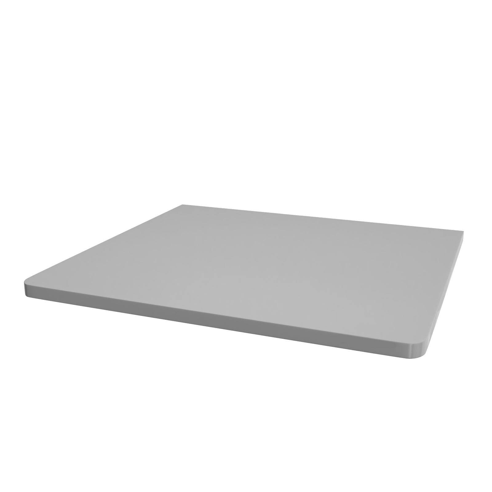 Merton 500mm Grey Round Corner MDF Bathroom Worktop For Vanity Cabinet
