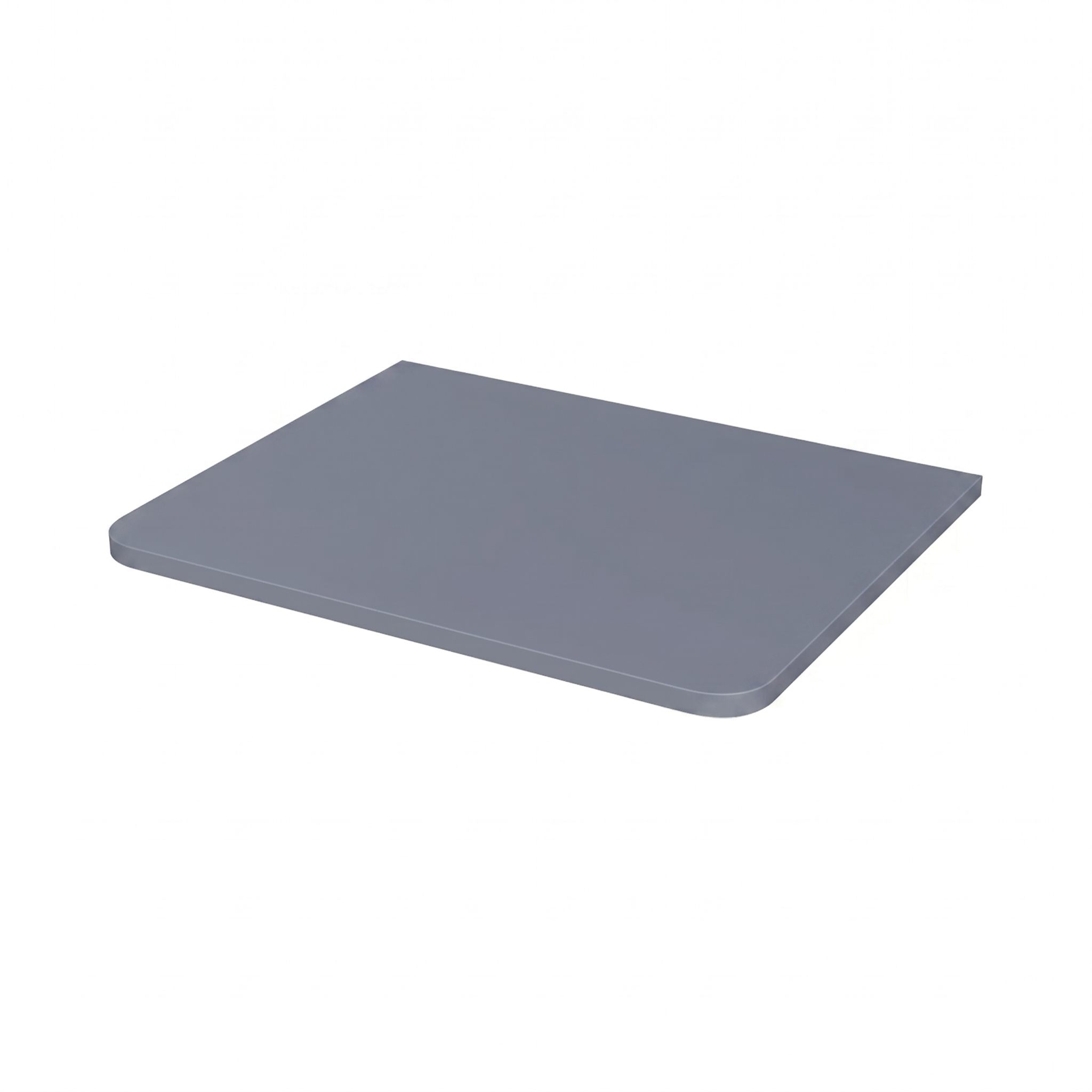 Merton 590mm Steel Grey Round Corner MDF Worktop for Vanity Cabinet