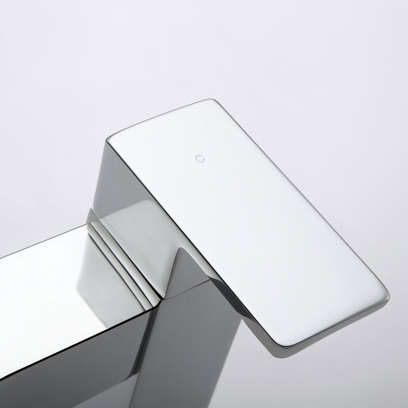 Brayton Cube Bathroom Deck Mounted Chrome Bath Filler Mixer Tap