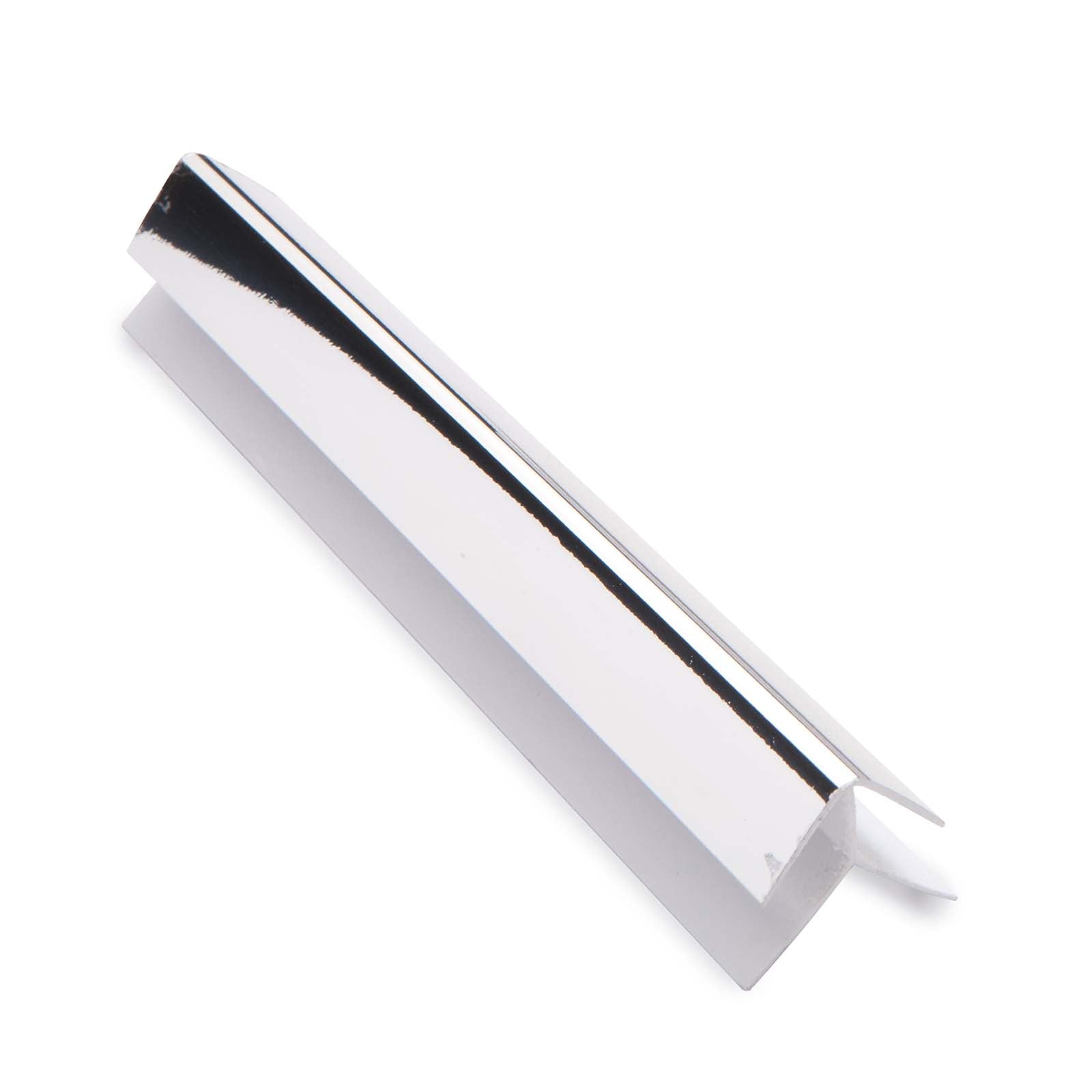 Bathroom Chrome 10mm Trim For Shower Wall Panels PVC Cladding 2700mm