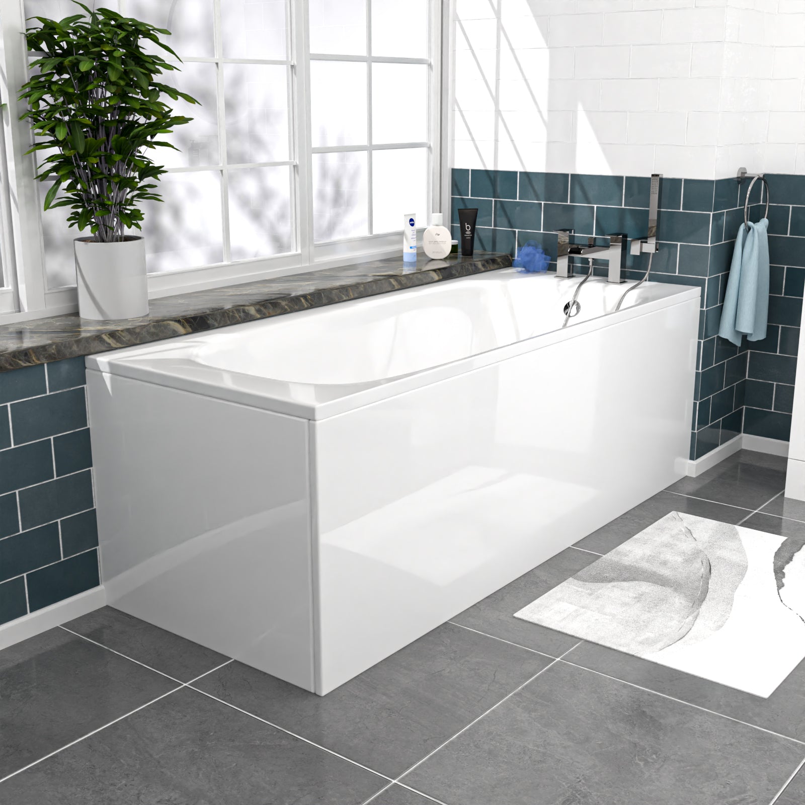 Nanuya 500mm Floorstanding Basin Vanity Toilet Round Bath Front & End Panel