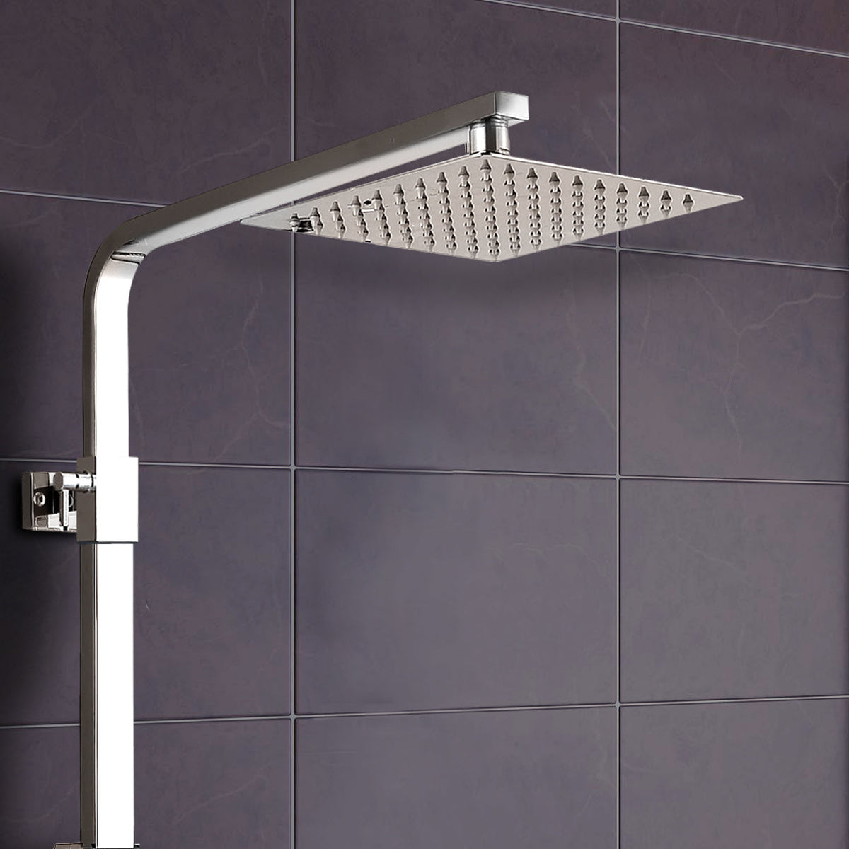 Fawley Square Thermostatic Exposed Twin Head Mixer Shower Set