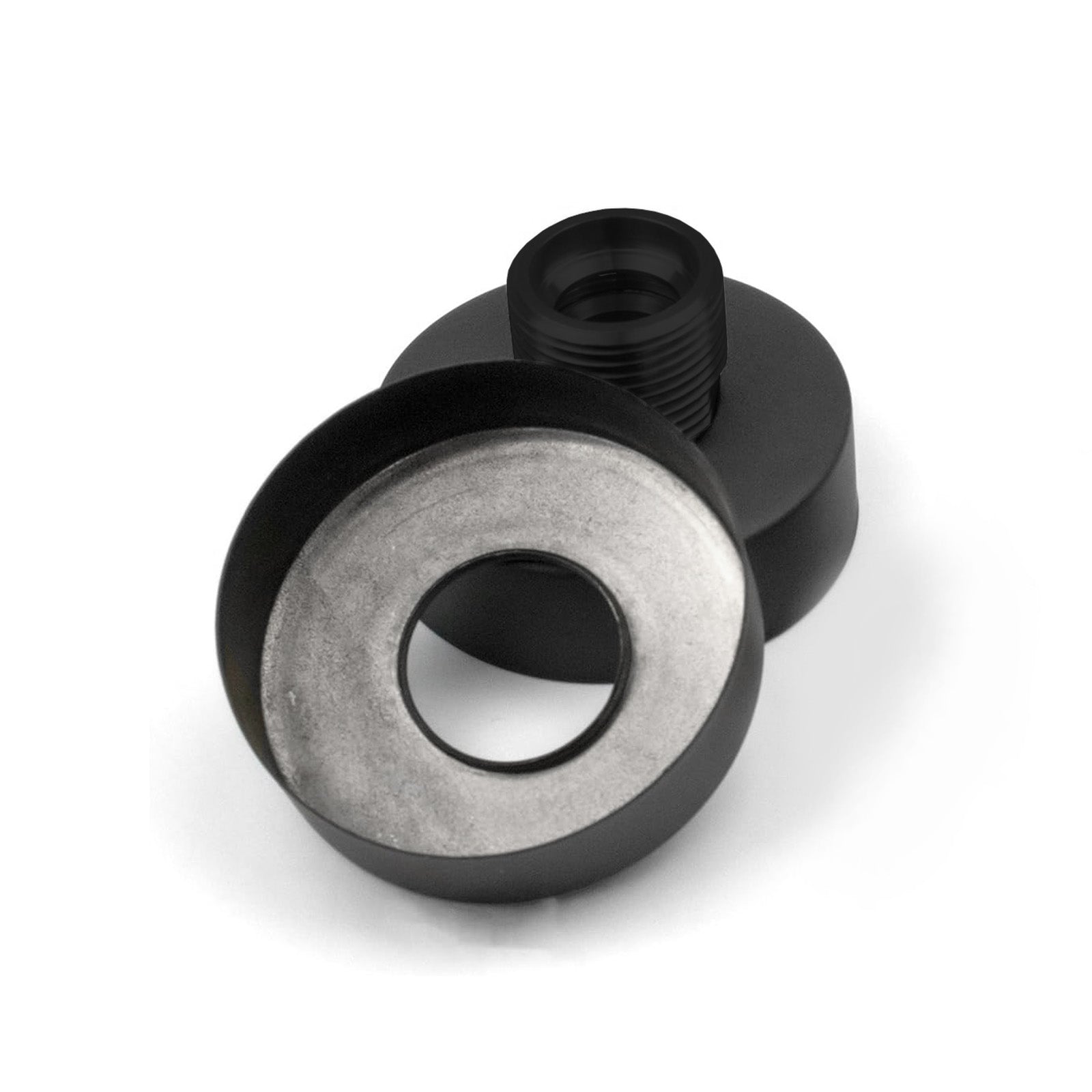 Round Wall Mounted Fitting Kit Black For Shower Mixer Valve & Taps