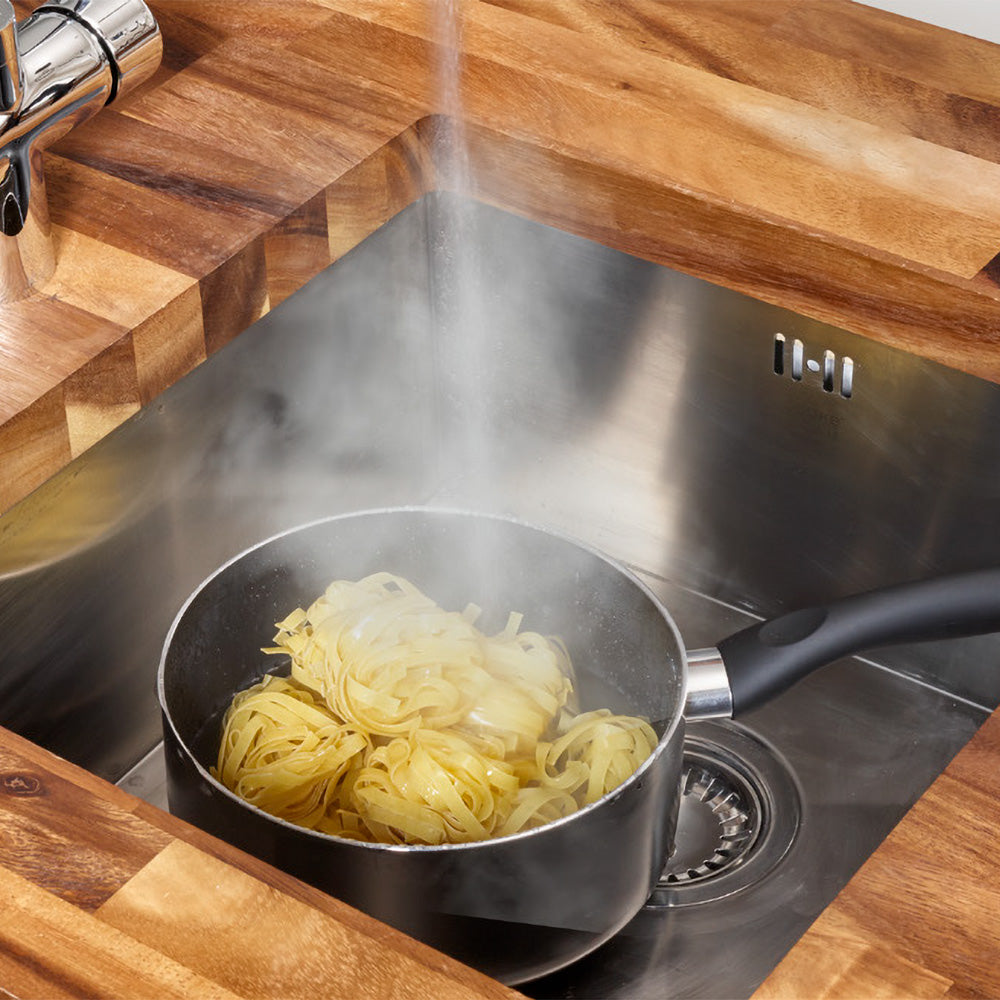 Victoria Instant Boiling Water Kitchen Single Lever Tap Round Chrome with Tank