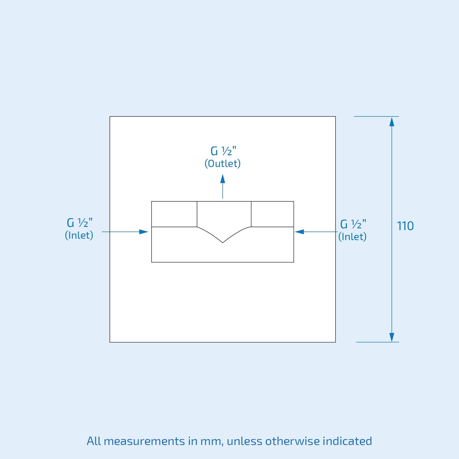Melume Wall Mounted Manual Concealed Mixer Shut Off Valve Chrome