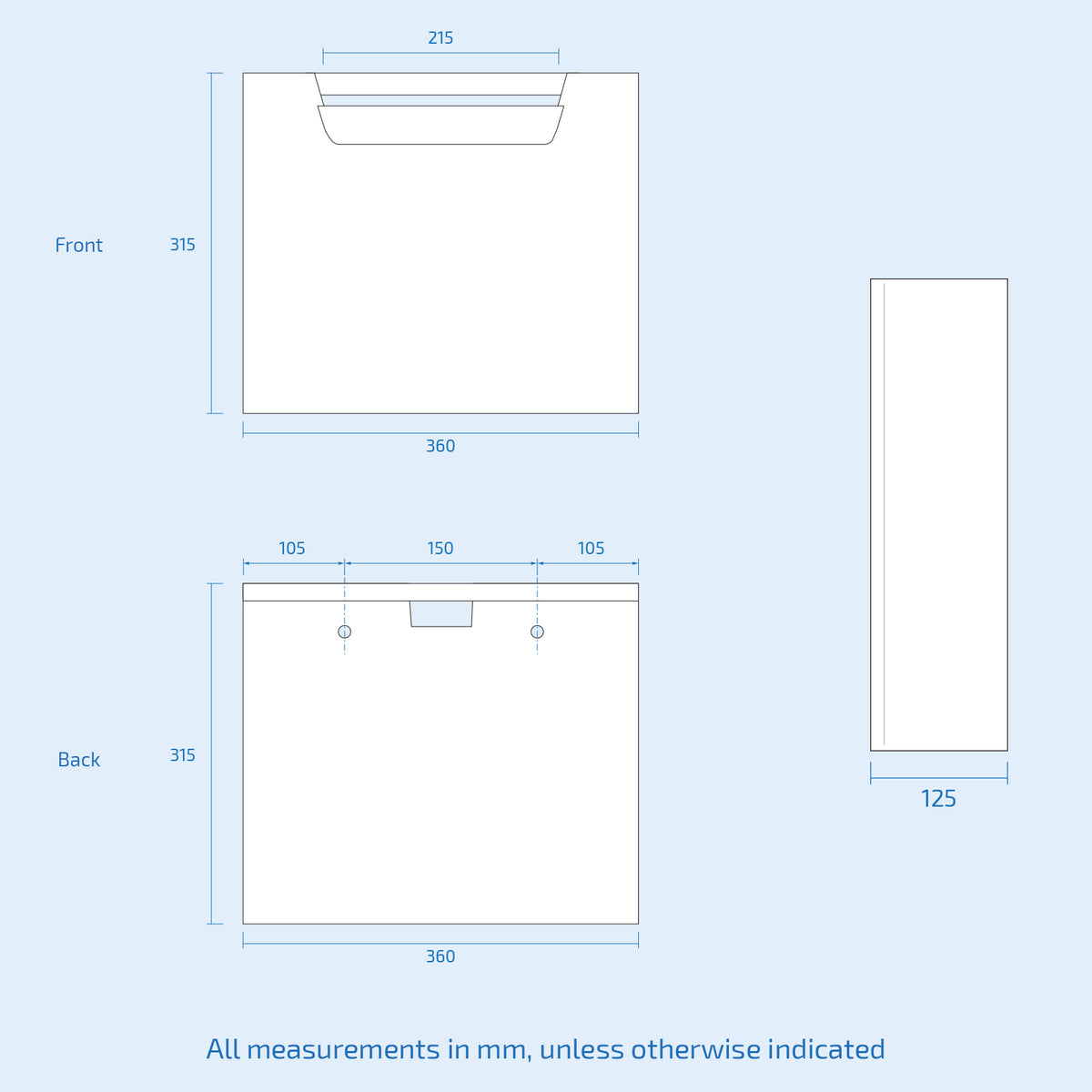 Eslo Compact Modern 2-in-1 Back to Wall Toilet and WC Unit Combined Basin - Gloss White