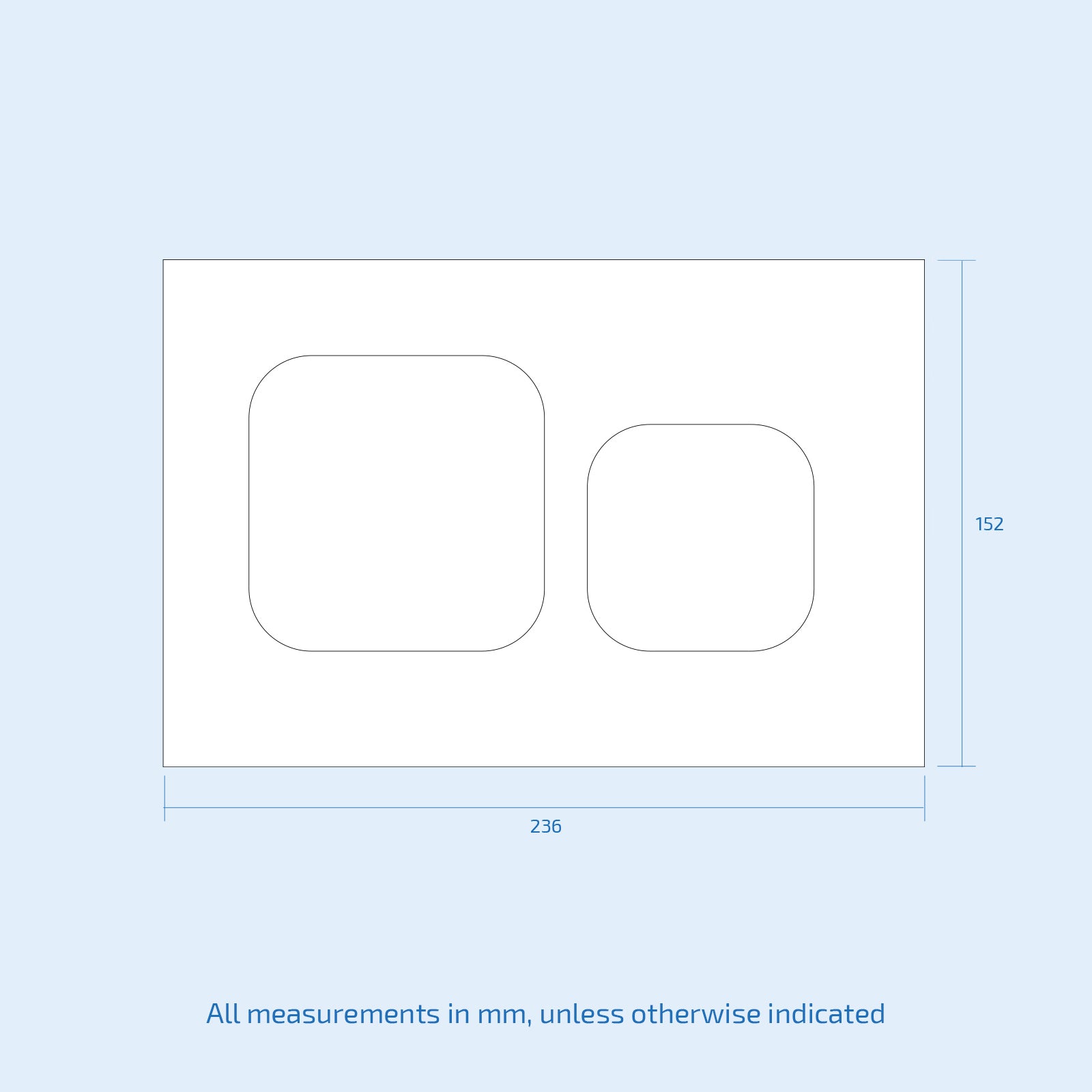 Matte Black Square Toilet, Cistern Frame & Square Button Flush Plate