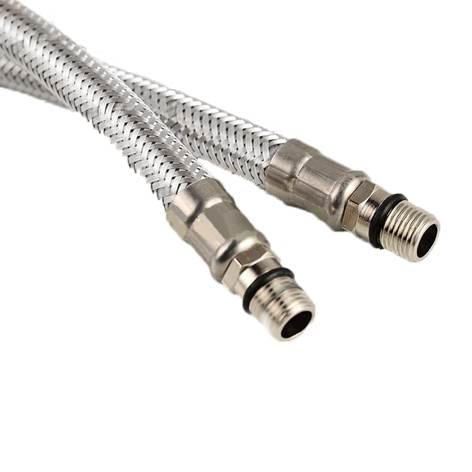 400mm Pair of G 1/2" BSP Kitchen or Basin Mixer Flexi Hose Pipe Tails M10,10mm