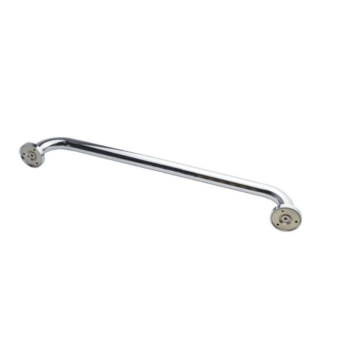 Wall Mounted Chrome Straight Grab Bar Brass - 400mm