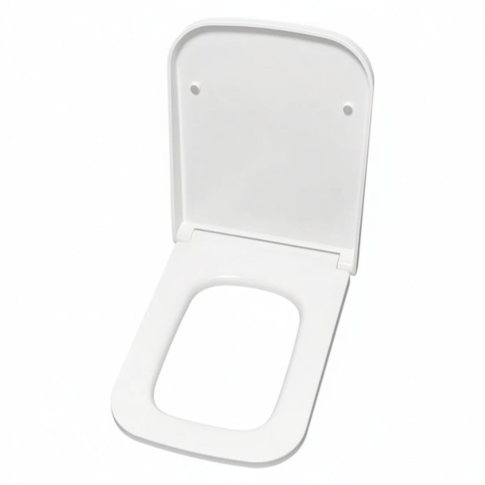 Kartell Genoa Premium Square Soft Close Toilet Seat - White