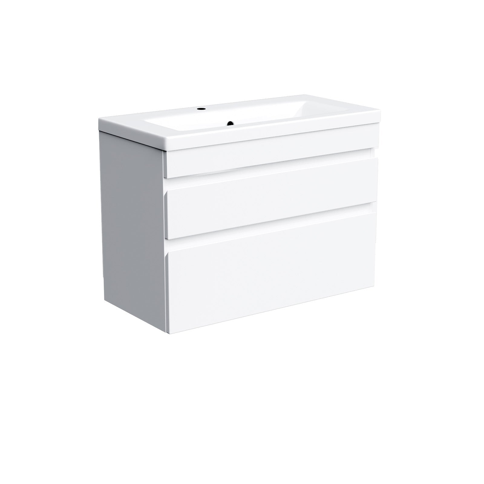 Bathroom Suite - Alaska 1700mm Square Shower Bath, 800mm Wall Hung 2 Drawers Vanity Unit & Toilet Set with Brushed Brass Fittings