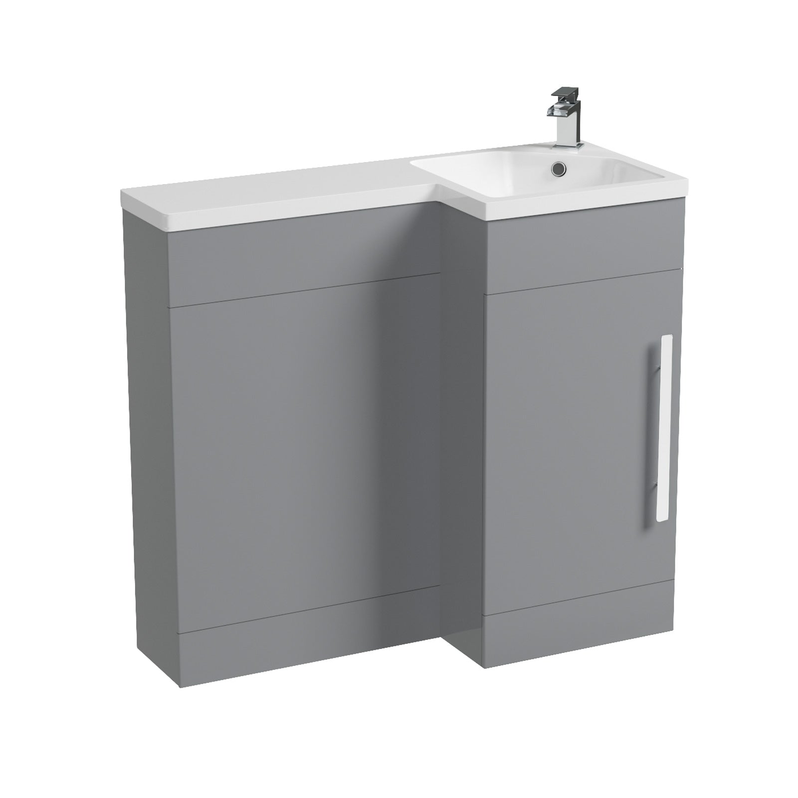 Alaska 900mm Grey Basin Combination Vanity Unit