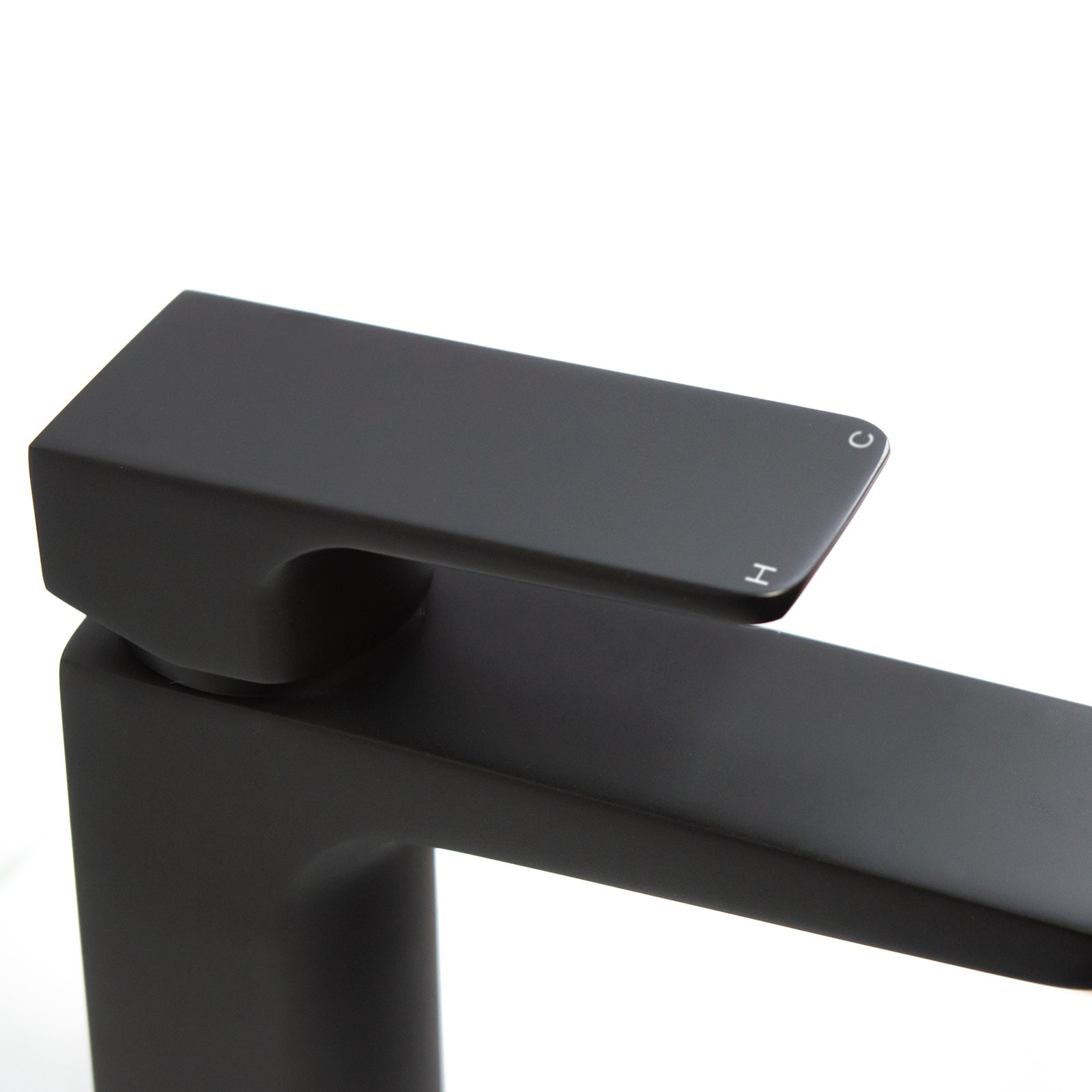 Astra Modern Matte Black Cloakroom Basin Single Lever Tap