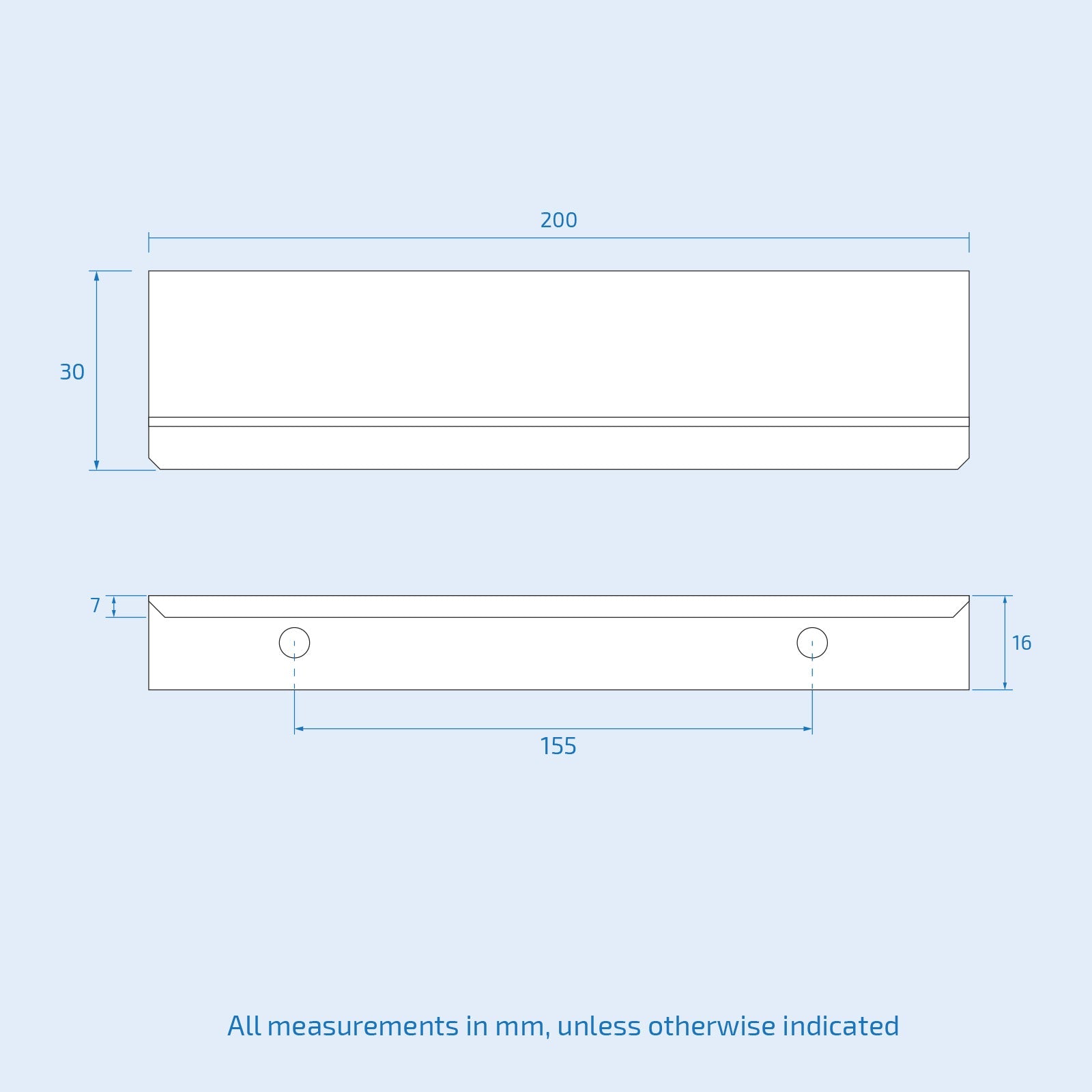 Bretford Chrome Handles for Vanity With Fixing (Pair)
