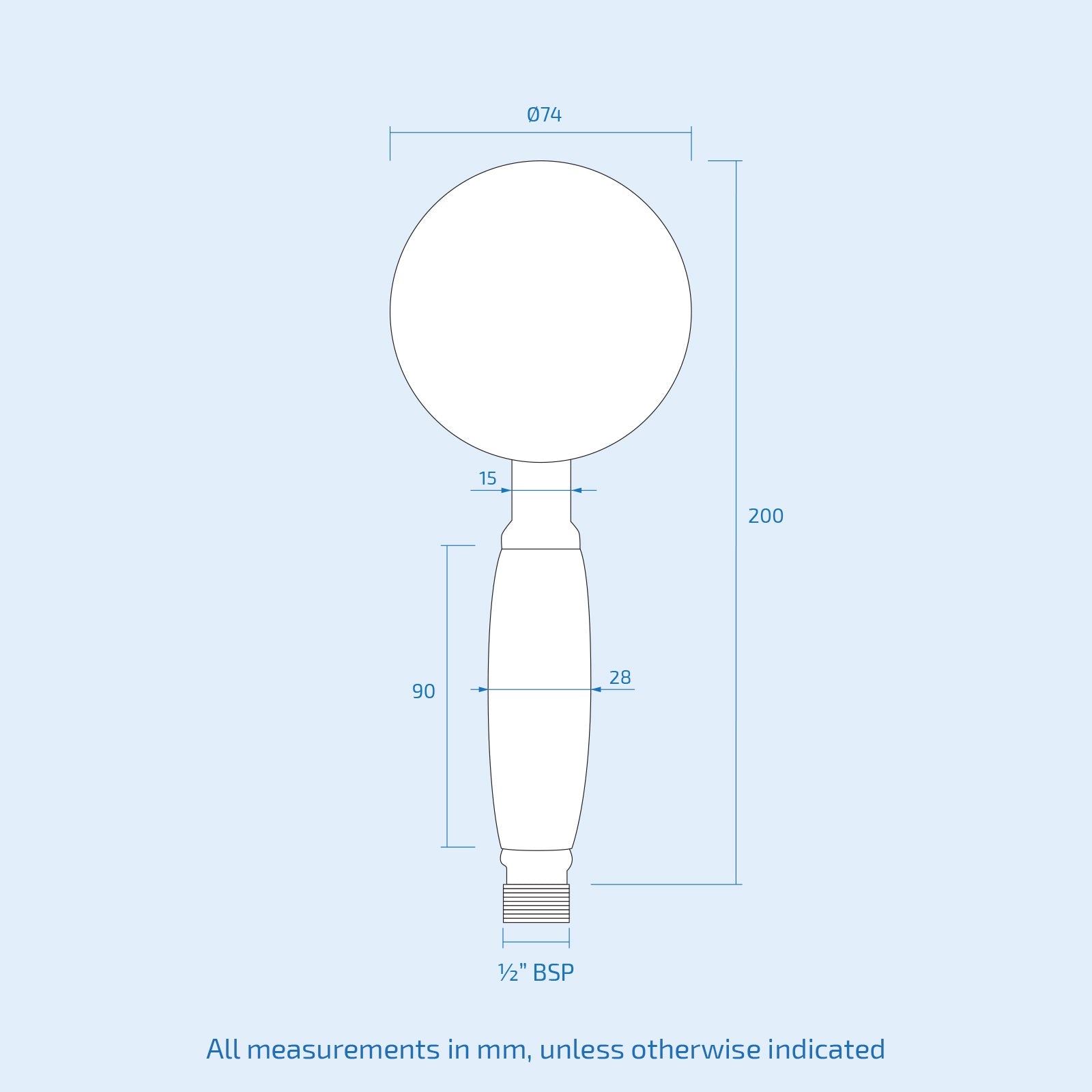 Bathroom Traditional Shower Handset With Shower Hose