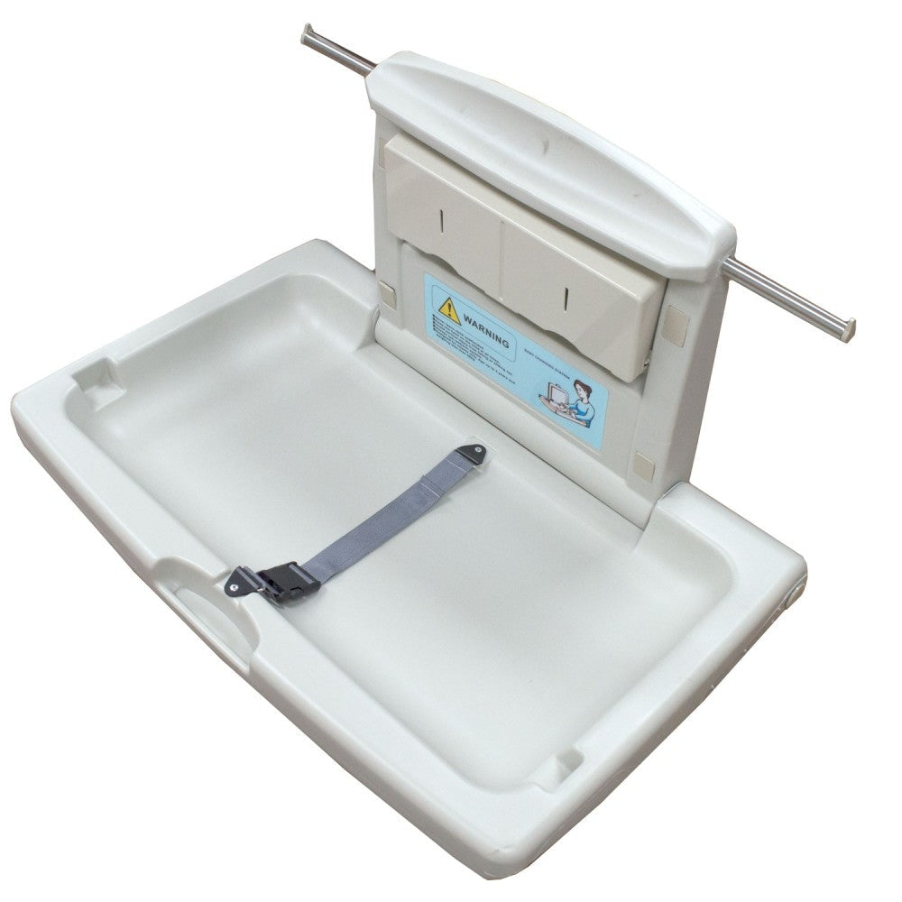 Wall Mounted Baby Changing Station Folding Commercial Washroom Horizontal Table
