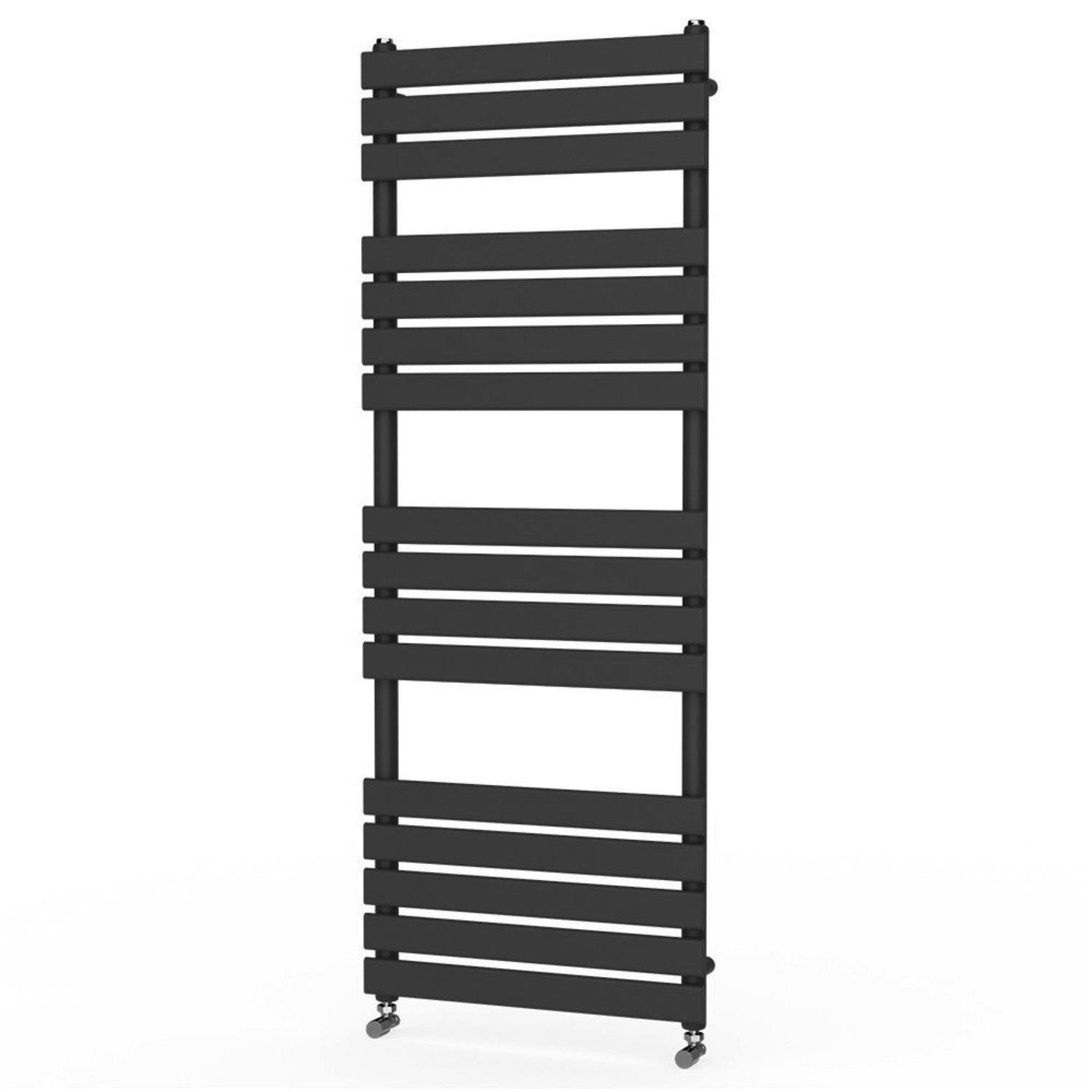 Honeywell Vertical Towel Radiator Flat Panel 1600mm H X 600mm W - Matte Black