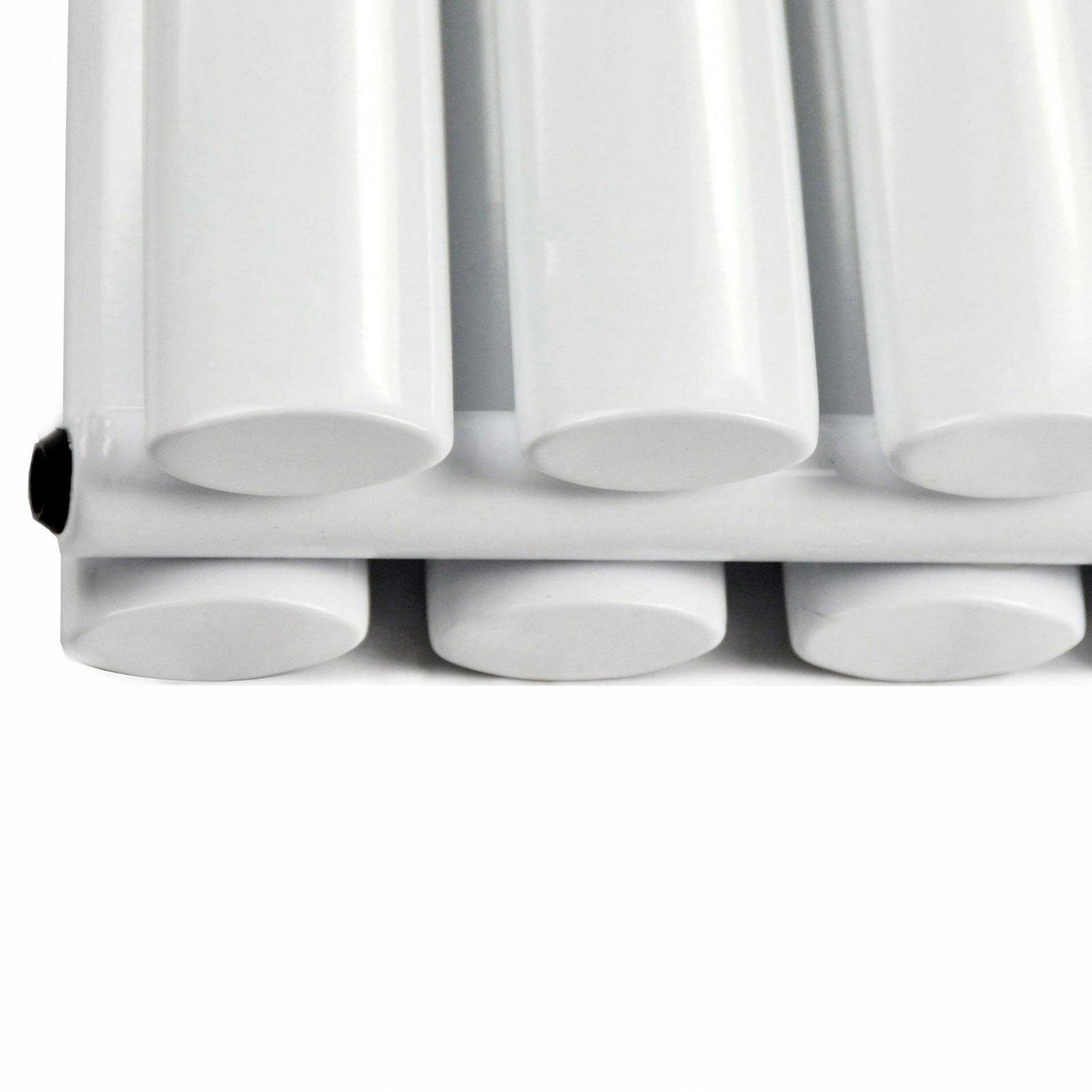 Vertical Central Connection Radiator White Double Oval Tube 1800 x 360 mm
