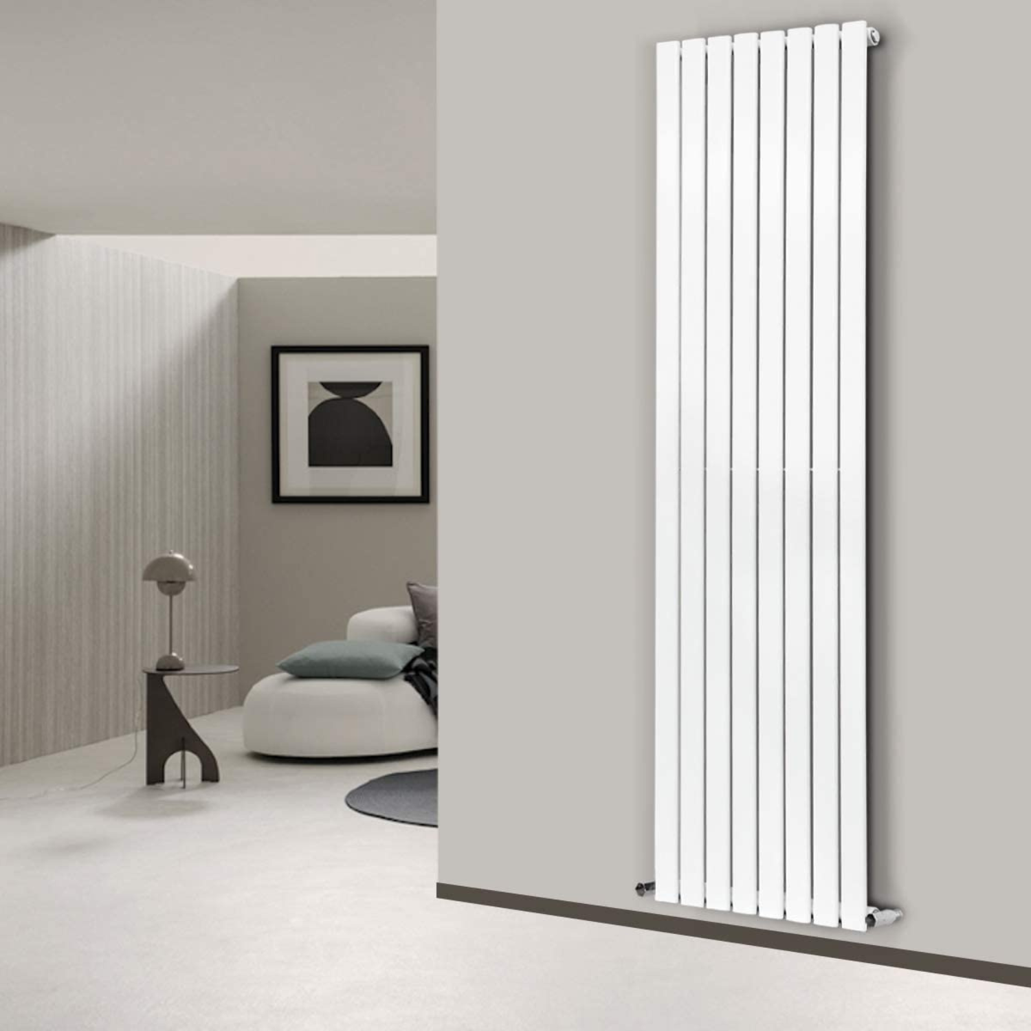 Honeywell Vertical Flat Panel Designer Radiator 1800mm H X 546mm W - White
