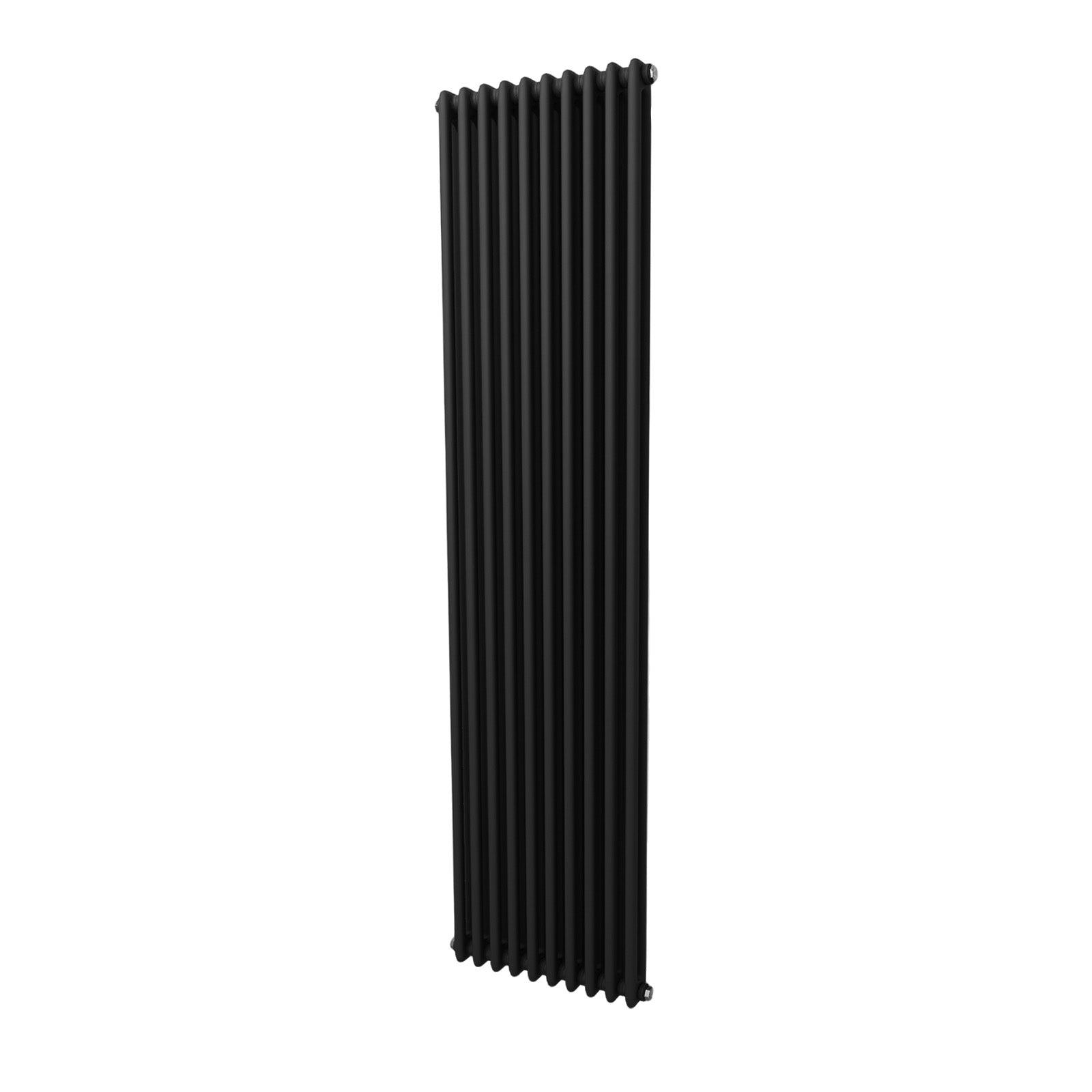 Traditional Radiator 1800 X 470 mm Vertical Double Column Matte Black