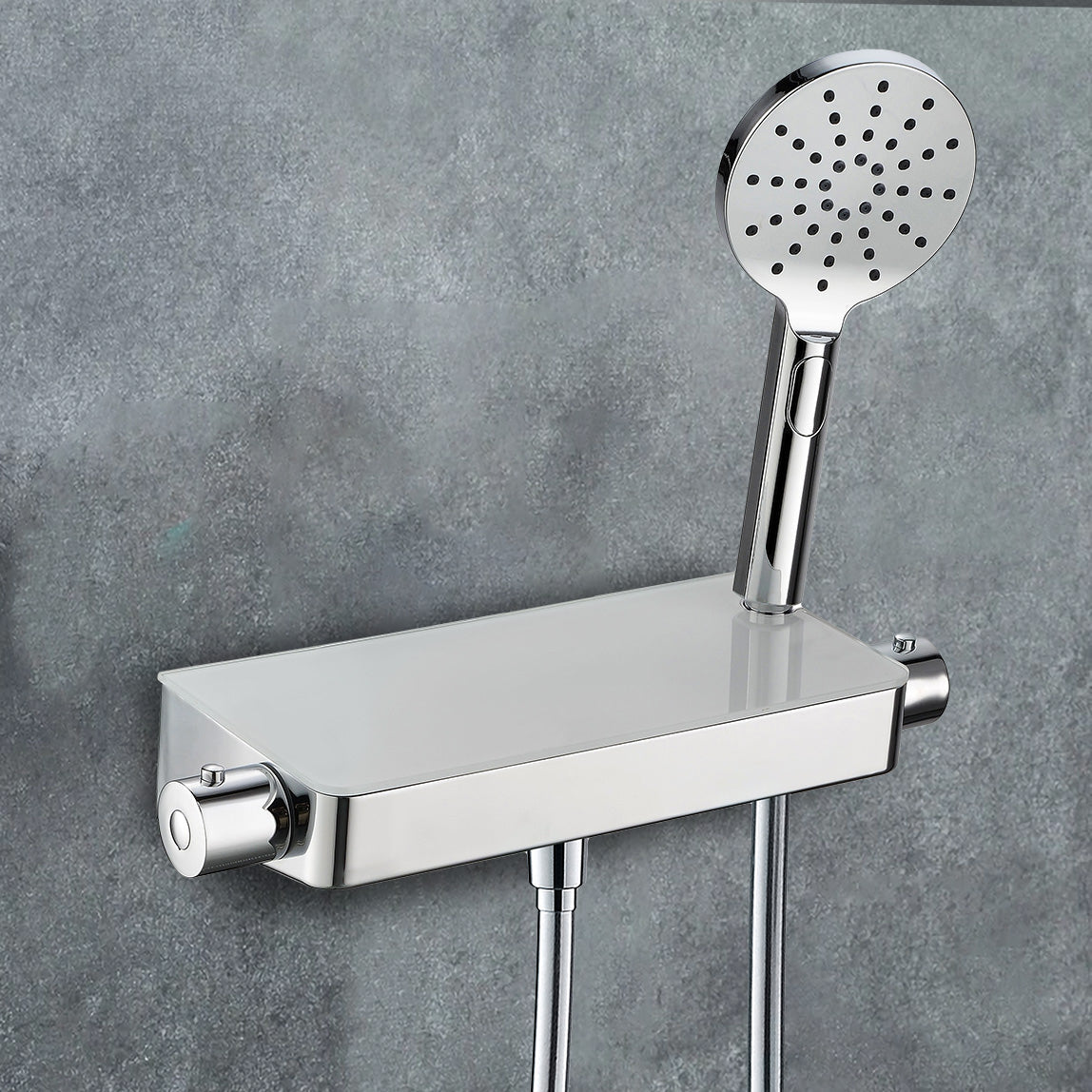 Bulby Thermostatic Glass Top Shower Mixer