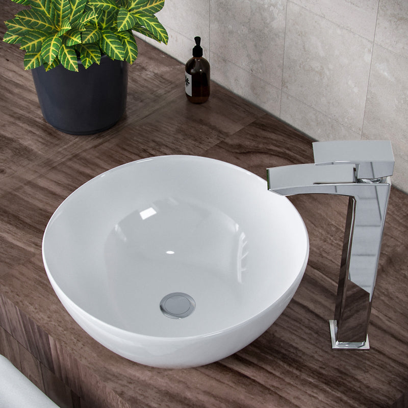 Nanuya 800mm Steel Grey Wall Hung 2 Drawer Vanity Unit with 320mm White Round Countertop Basin Set