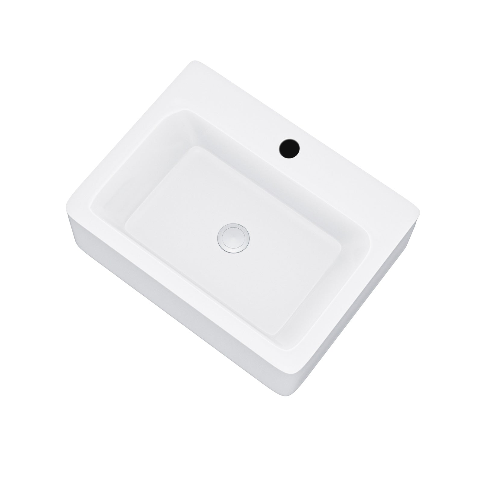 Leven 420 x 320mm Cloakroom Rectangle Counter Top or Wall Hung Basin